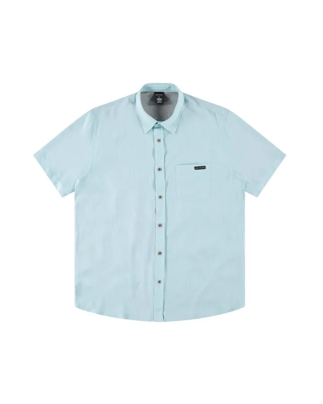 The Breeze UPF 50+ Button-Up Shirt - Aqua sold by Body Glove