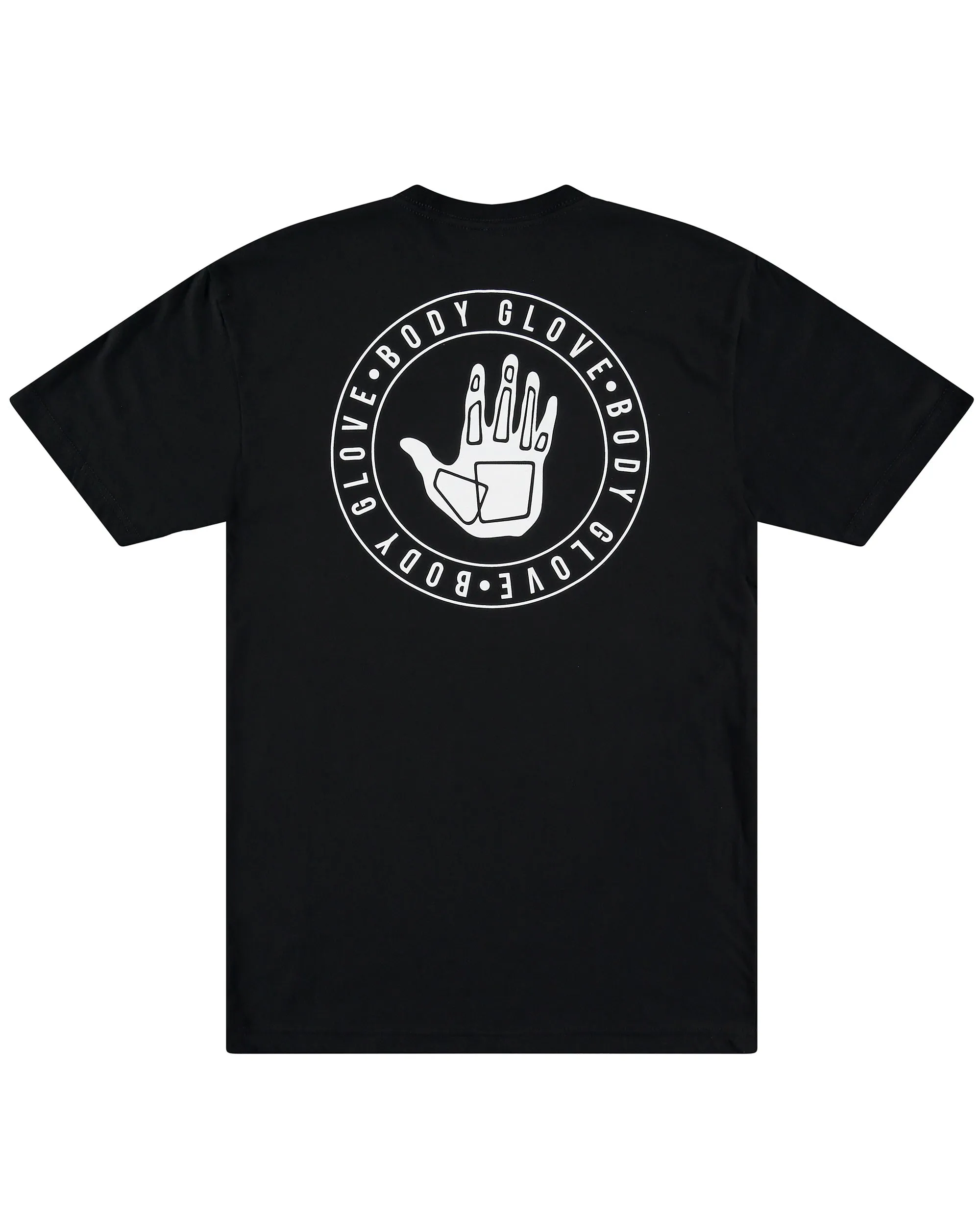 Men's Circle Text Hand Logo - Black sold by Body Glove