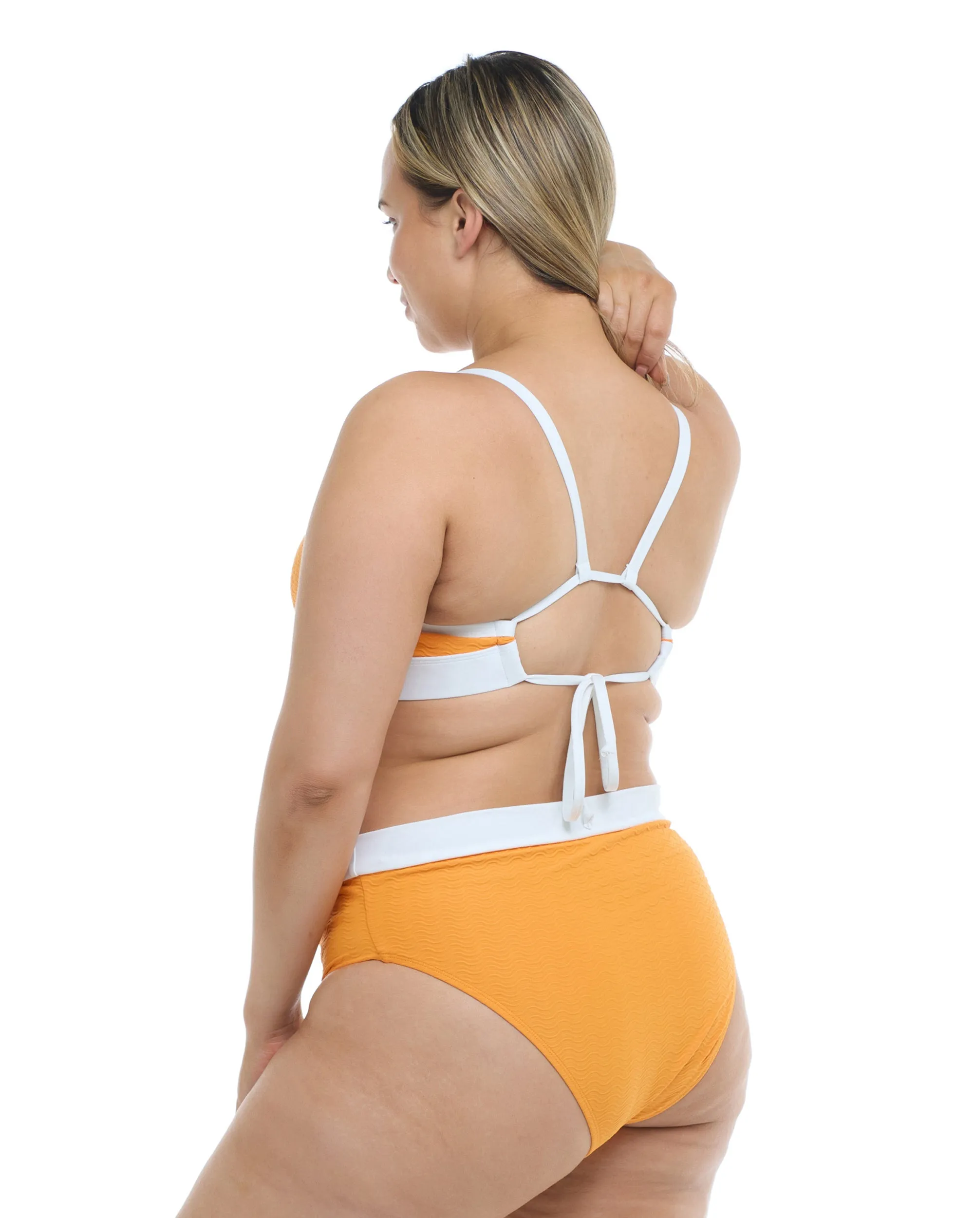 Ripple Marlee Plus-Size High-Waist Bikini Bottom - Yellow sold by Body Glove