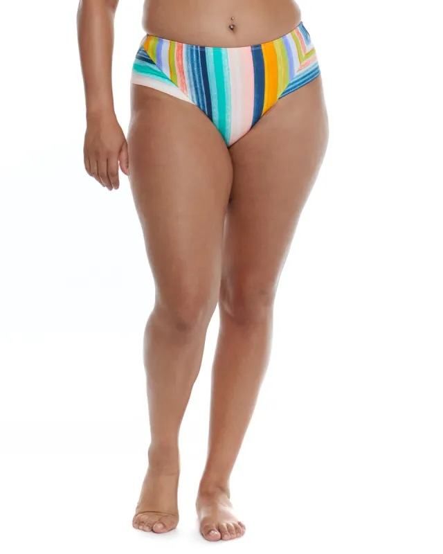 Havana Nights Plus Size Coco High-Waist Bikini Bottom - Combo Multi sold by Body Glove