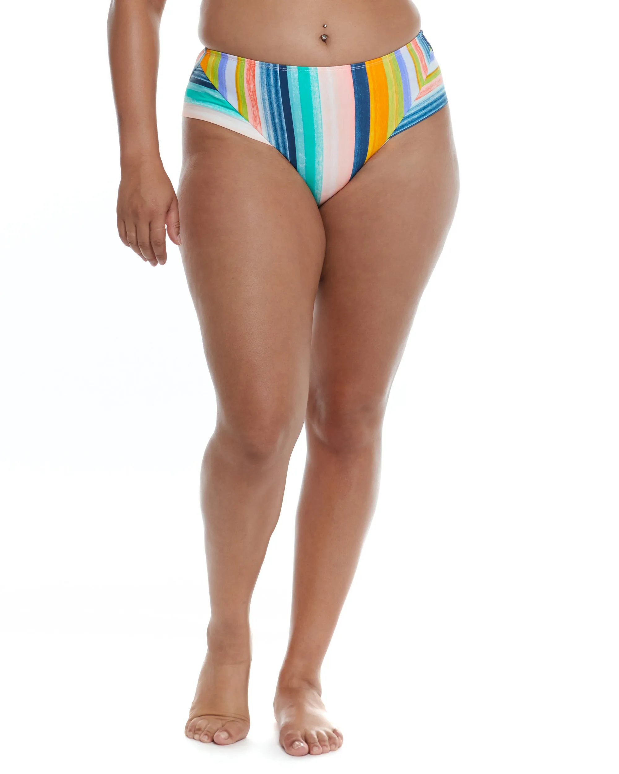 Havana Nights Plus Size Coco High-Waist Bikini Bottom - Combo Multi sold by Body Glove
