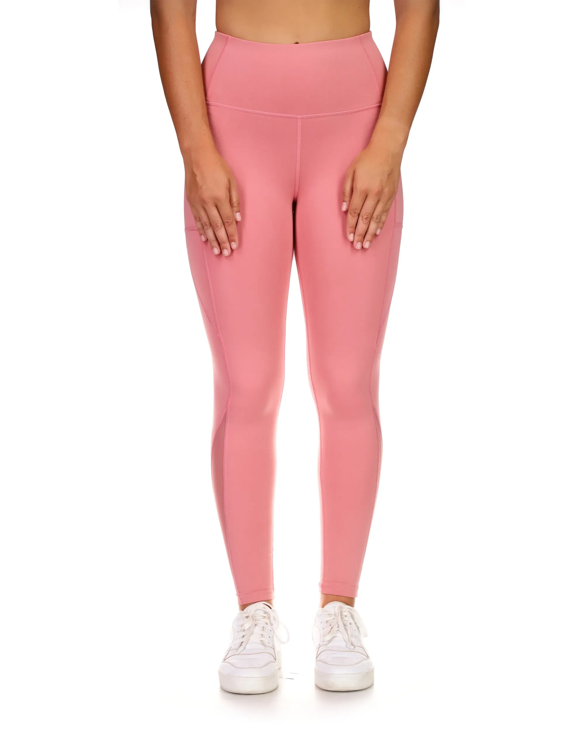 Yin to my Yang Legging With Mesh Panels - Pink sold by Body Glove
