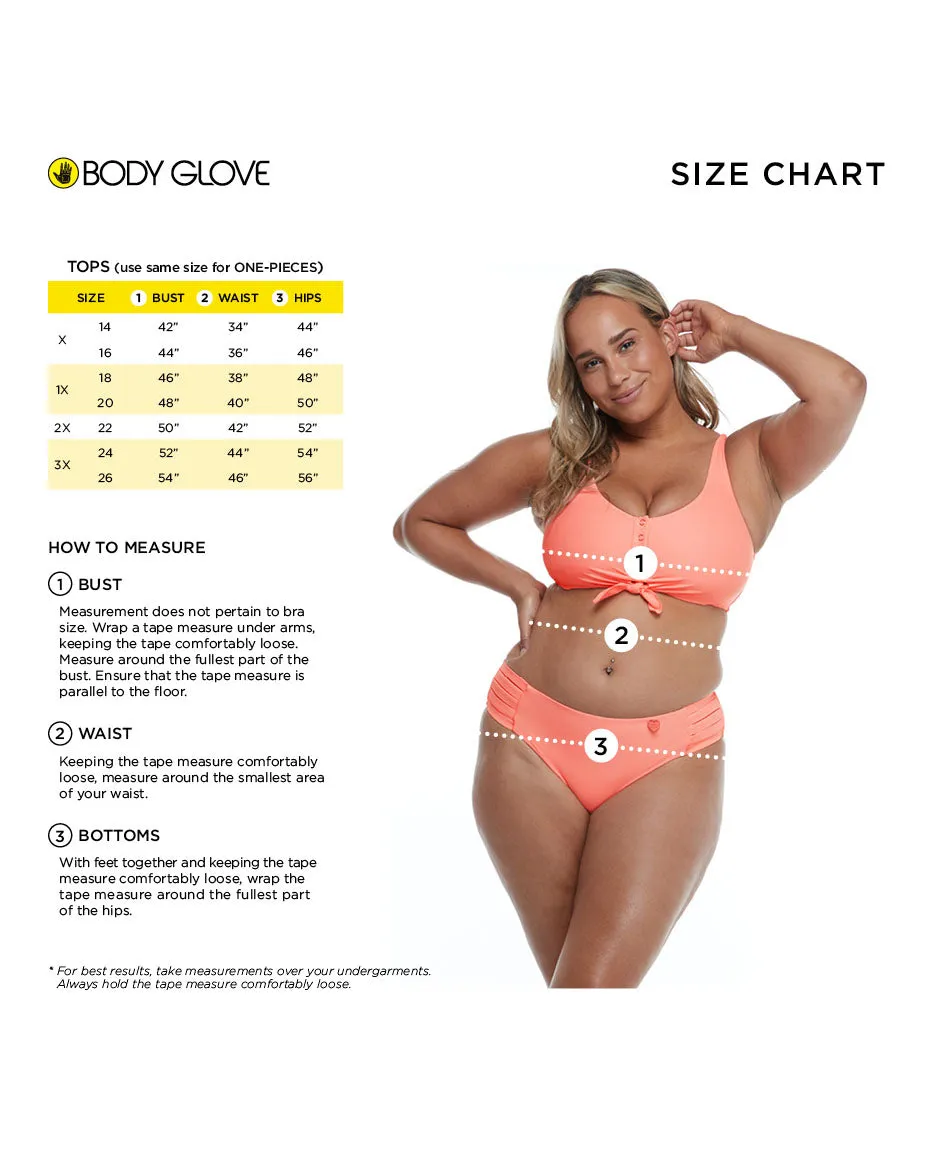 Isla Foca Plus Size Retro High-Waist Swim Bottoms - Black sold by Body Glove product image thumbnail 5