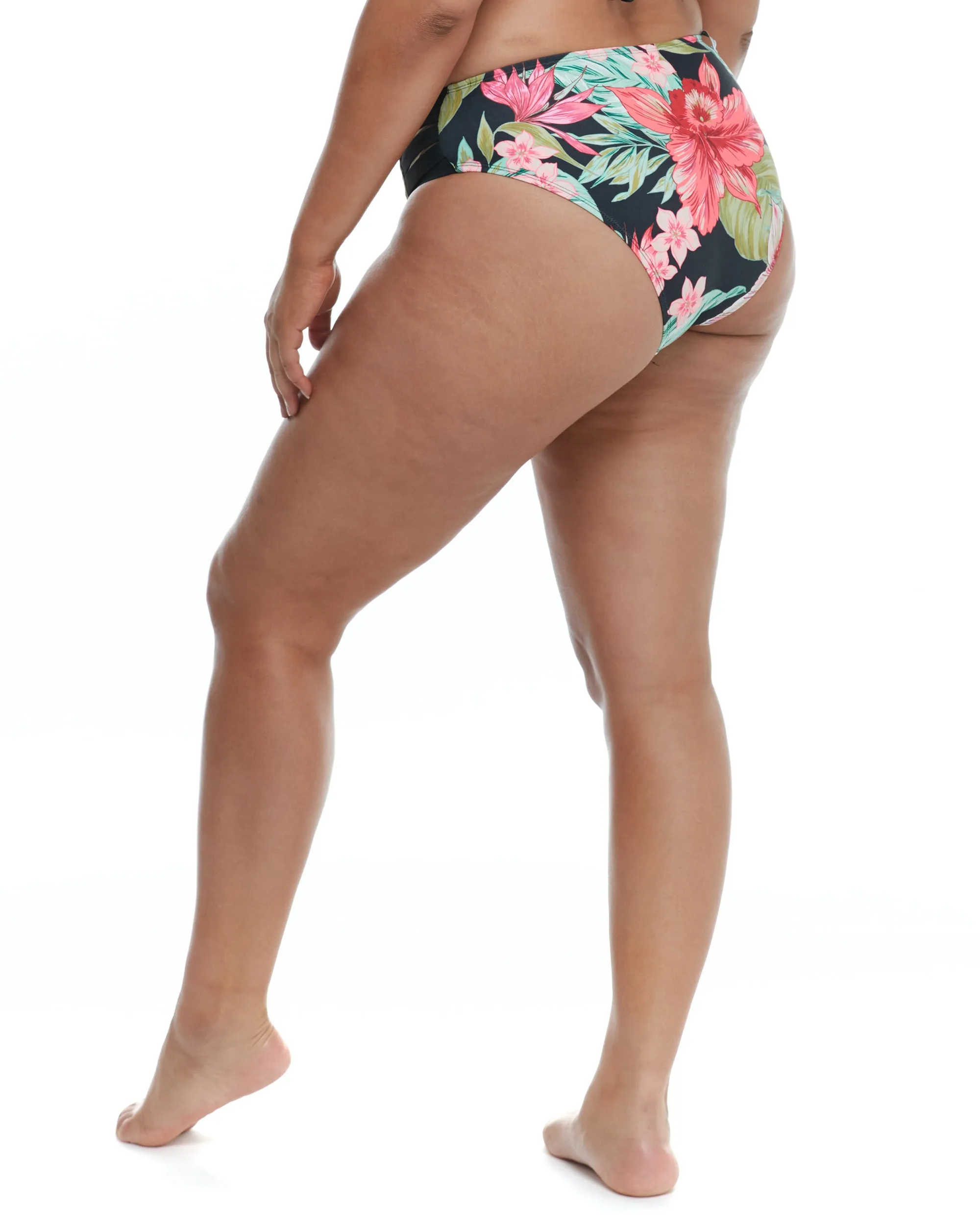 Isla Foca Plus Size Retro High-Waist Swim Bottoms - Black sold by Body Glove product image thumbnail 2