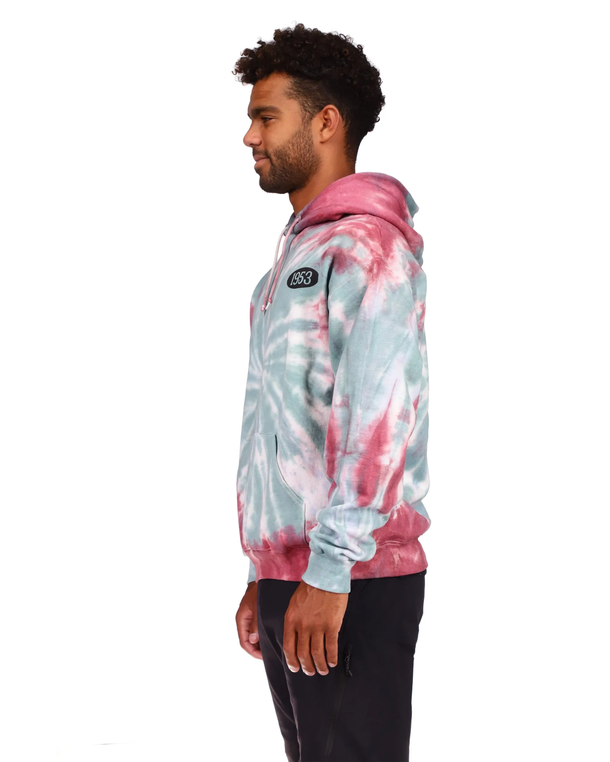 1953 Tie-Dyed Fleece Pullover Hoodie - Jade sold by Body Glove product image thumbnail 2