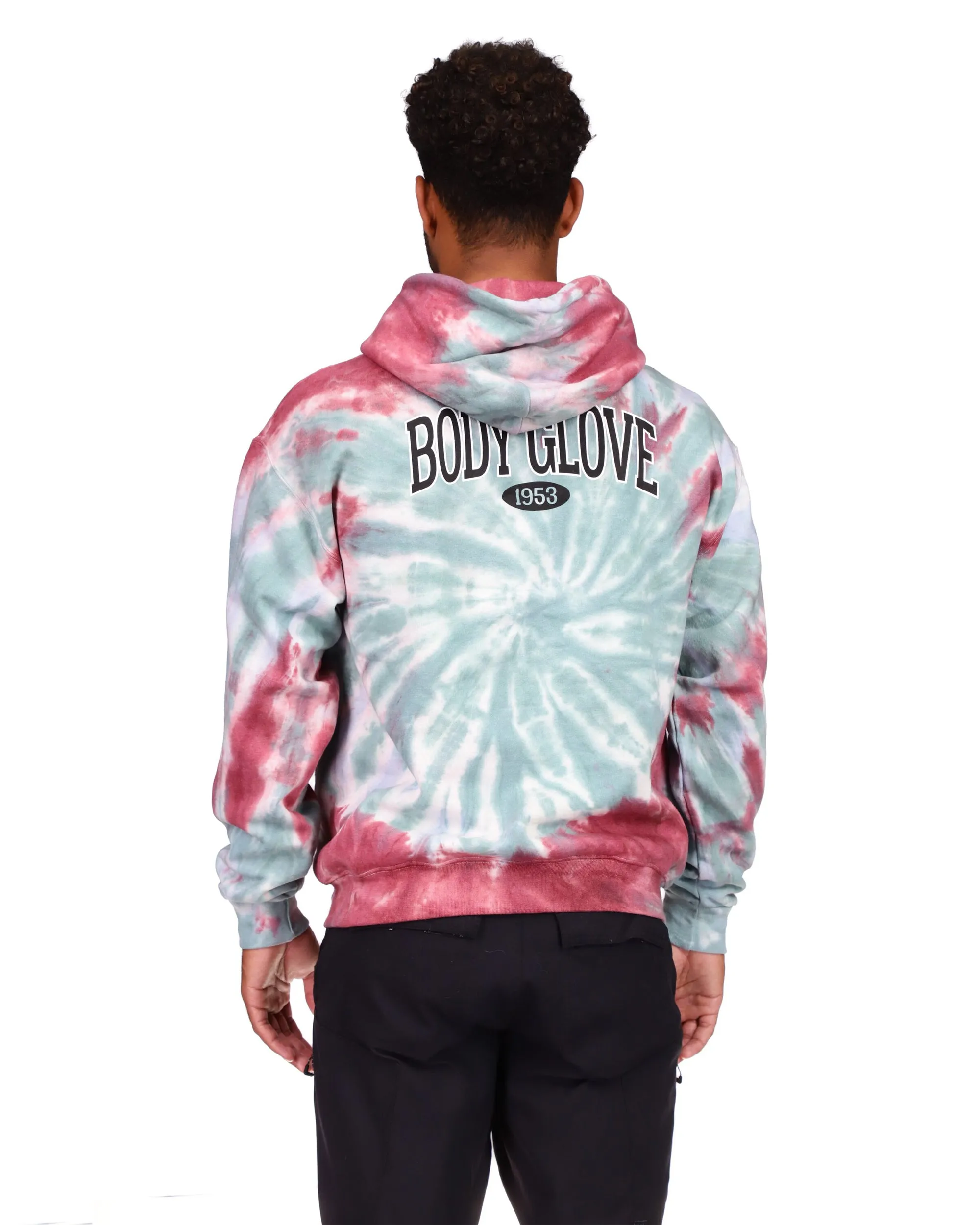 1953 Tie-Dyed Fleece Pullover Hoodie - Jade sold by Body Glove product image thumbnail 4