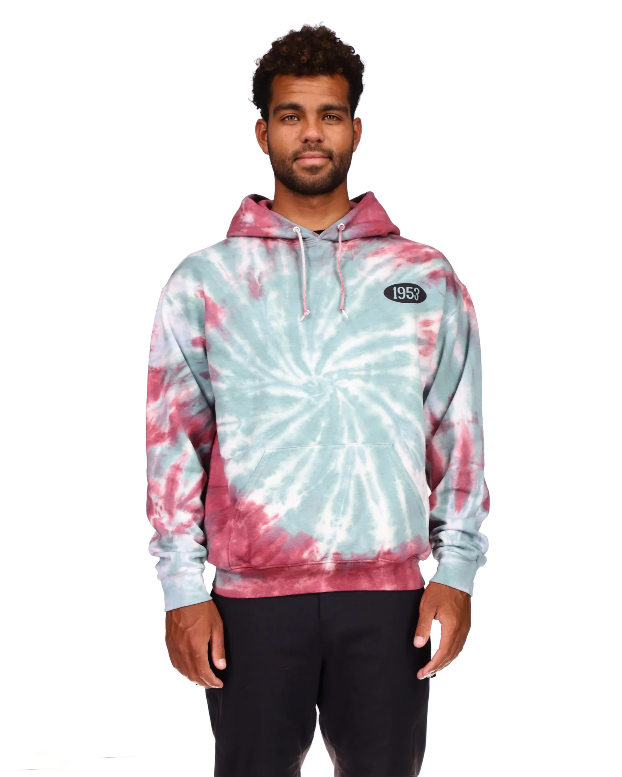 1953 Tie-Dyed Fleece Pullover Hoodie - Jade sold by Body Glove
