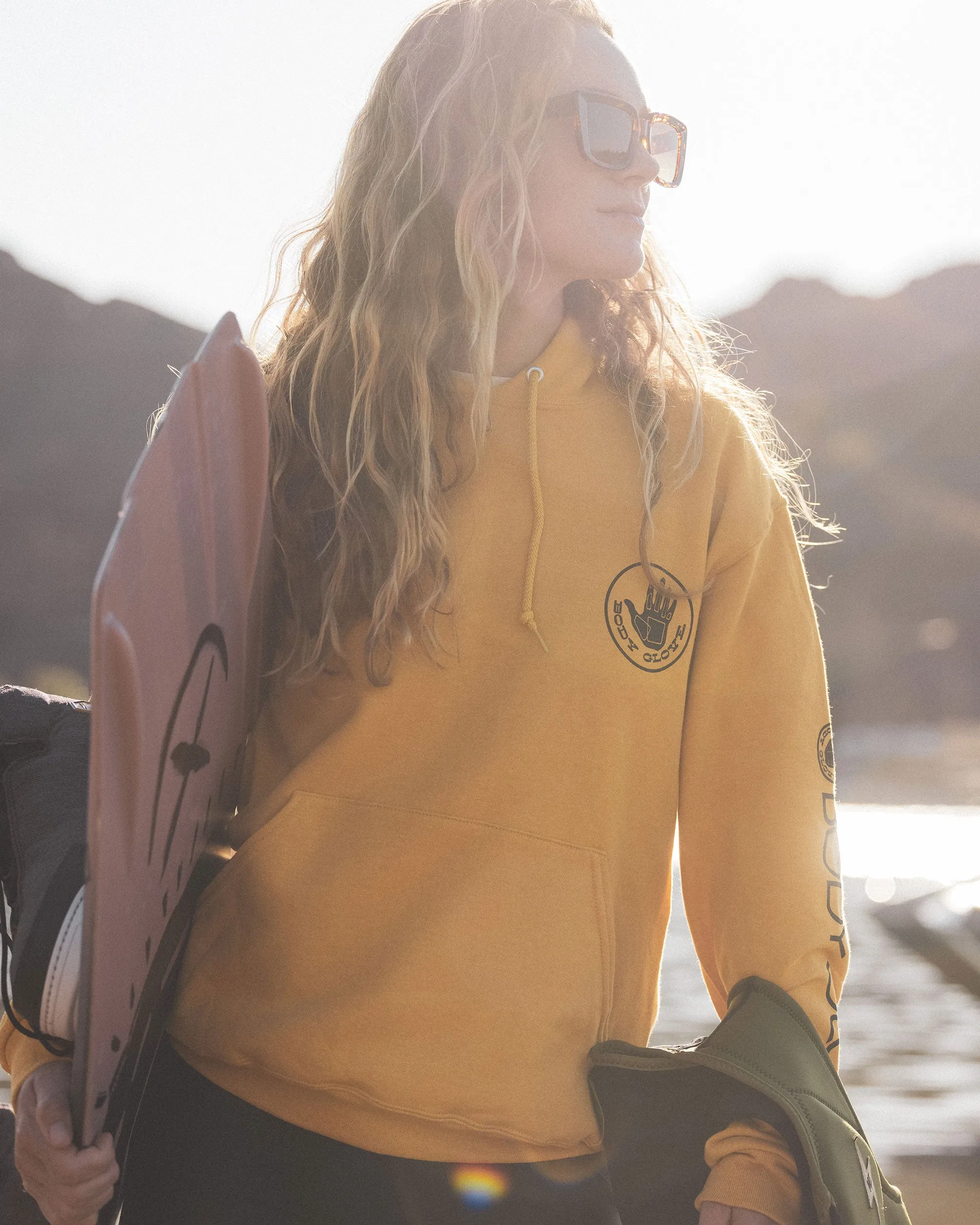 Heritage Pullover Fleece Hoodie - Mustard Heather sold by Body Glove product image thumbnail 3