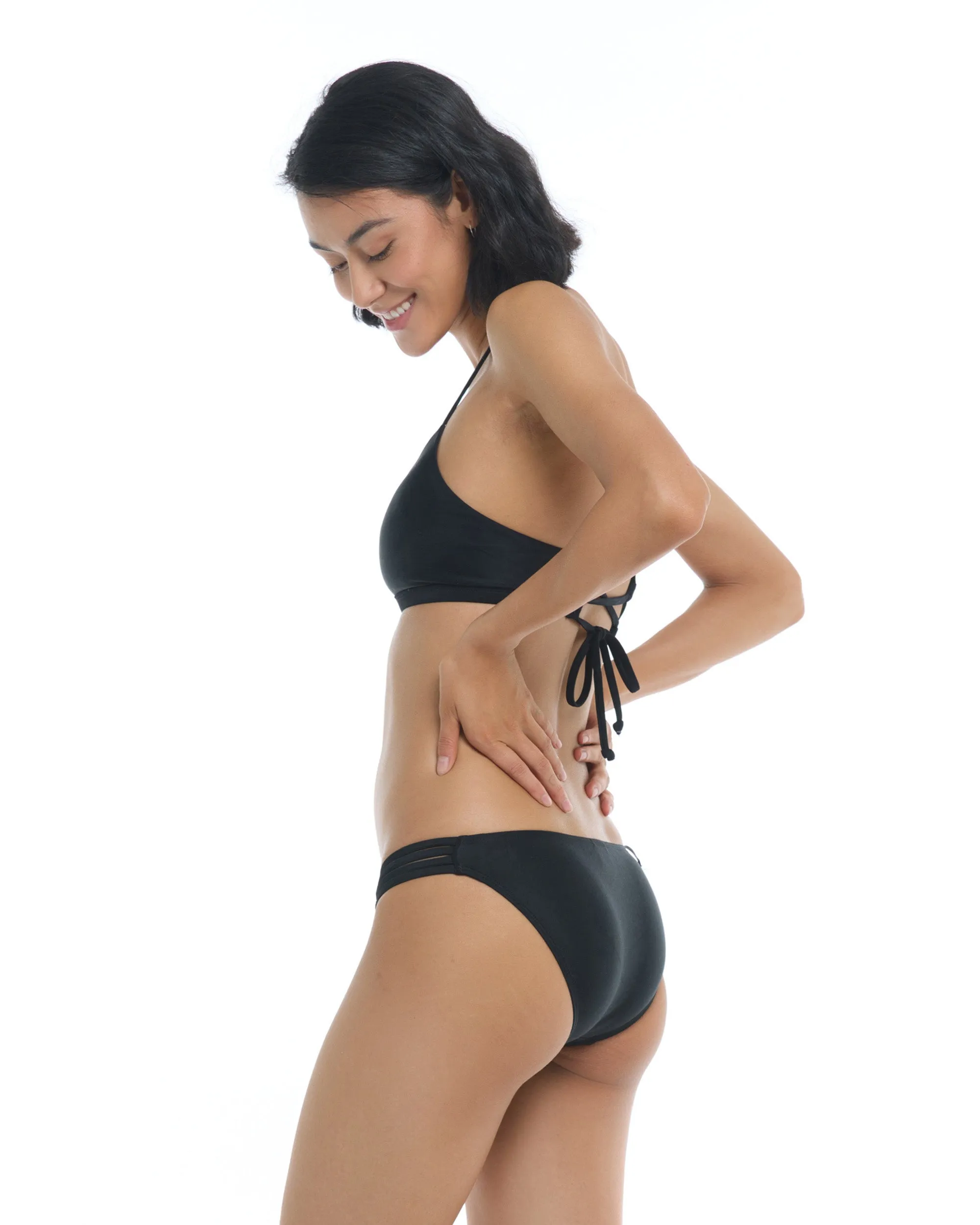 Smoothies Flirty Surf Rider Swim Bottom - Black sold by Body Glove