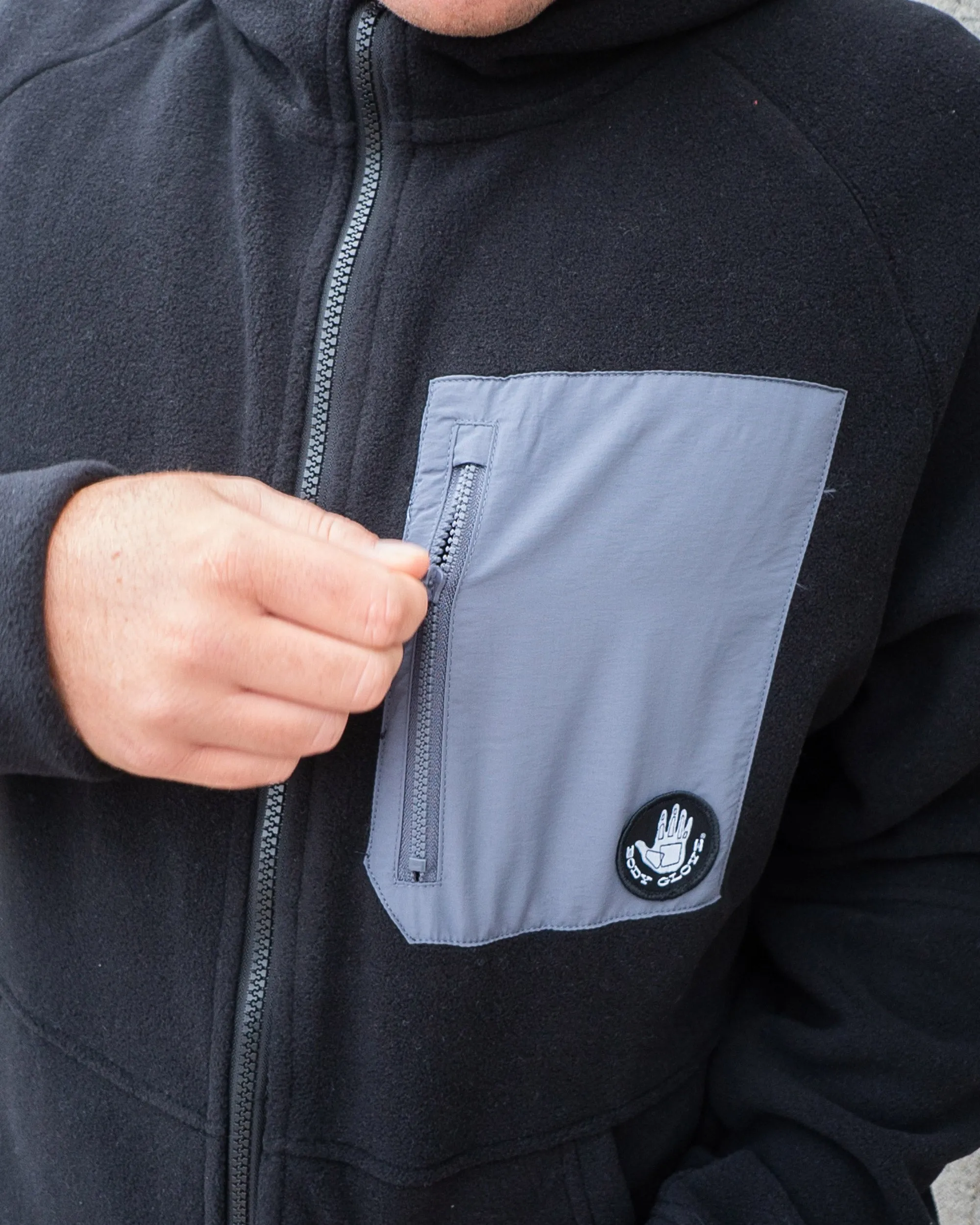 Men's Dyno Polar Fleece Jacket - Black sold by Body Glove product image thumbnail 3