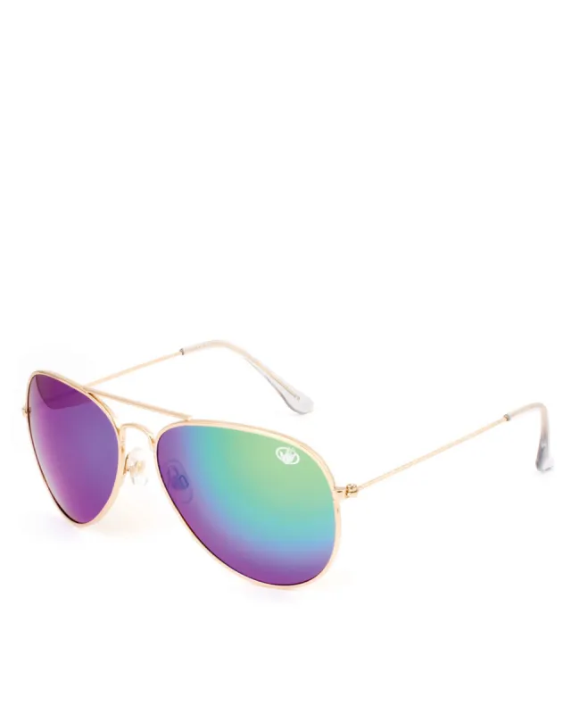 Women's BG7 Aviator Polarized Sunglasses - Green sold by Body Glove