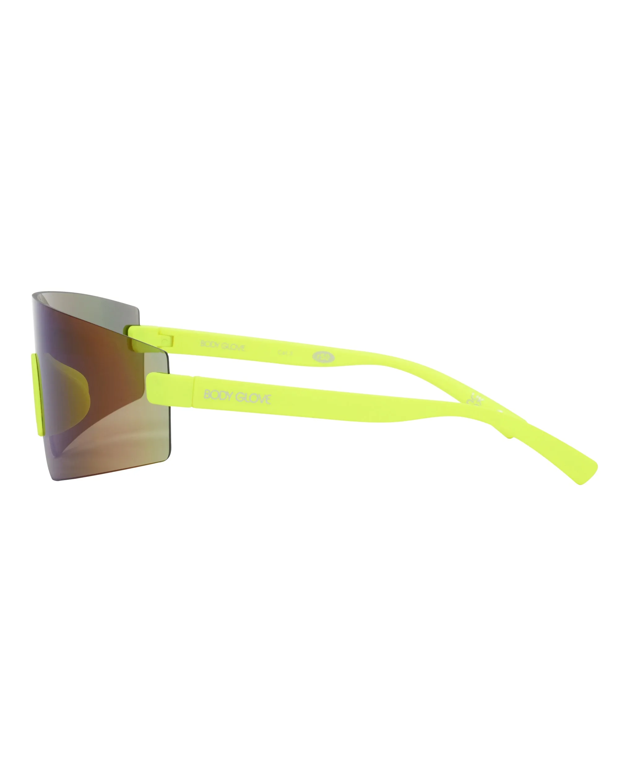 Vibez Rimless Shield Sunglasses - Neon Citron sold by Body Glove product image thumbnail 3