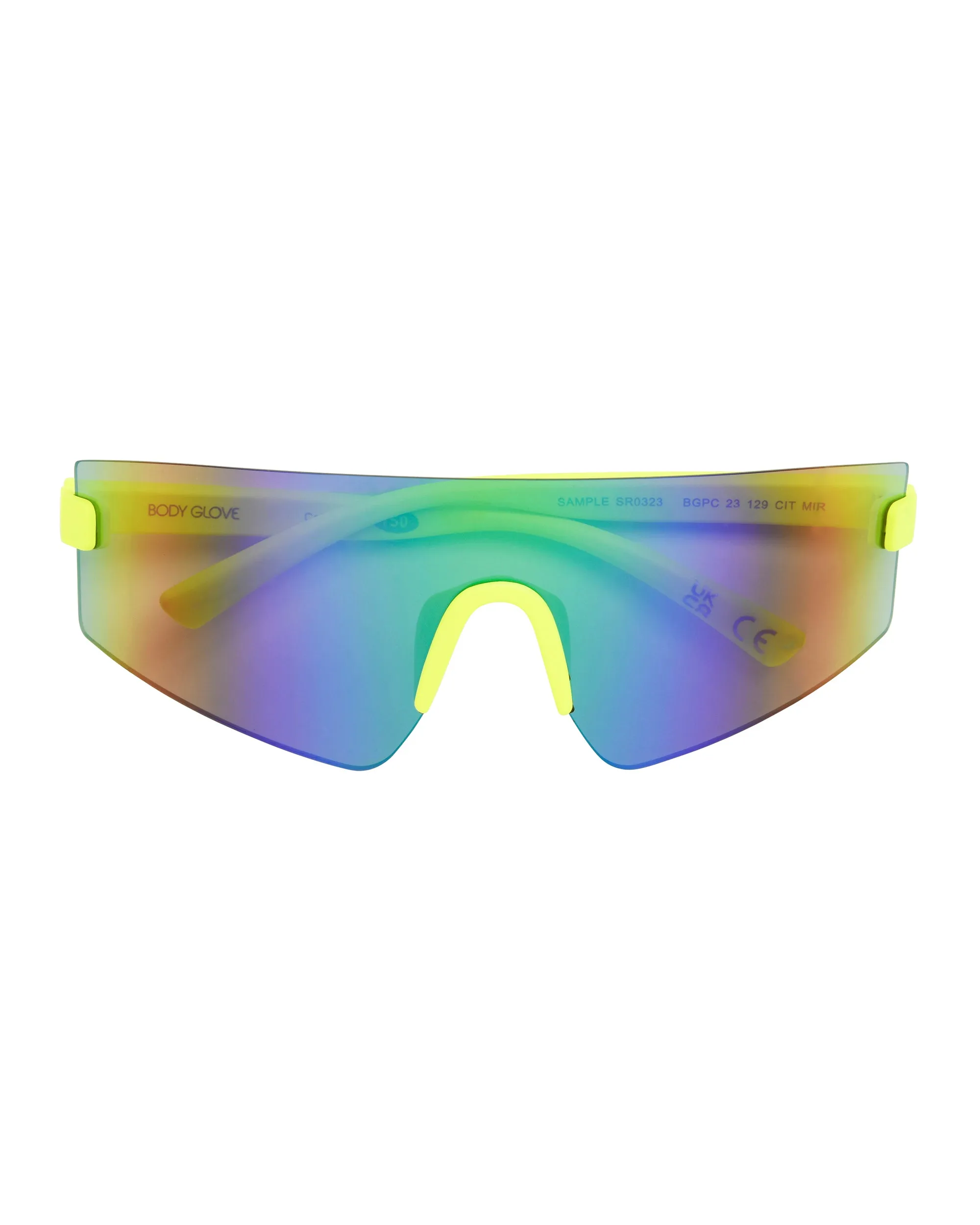 Vibez Rimless Shield Sunglasses - Neon Citron sold by Body Glove product image thumbnail 5