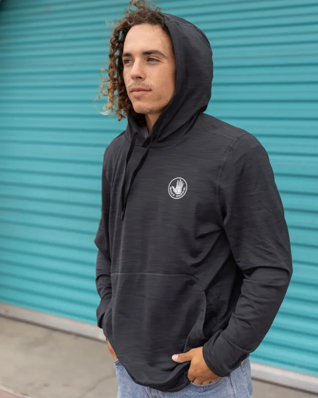 Men's Helm Hybrid Hoodie - Charcoal sold by Body Glove