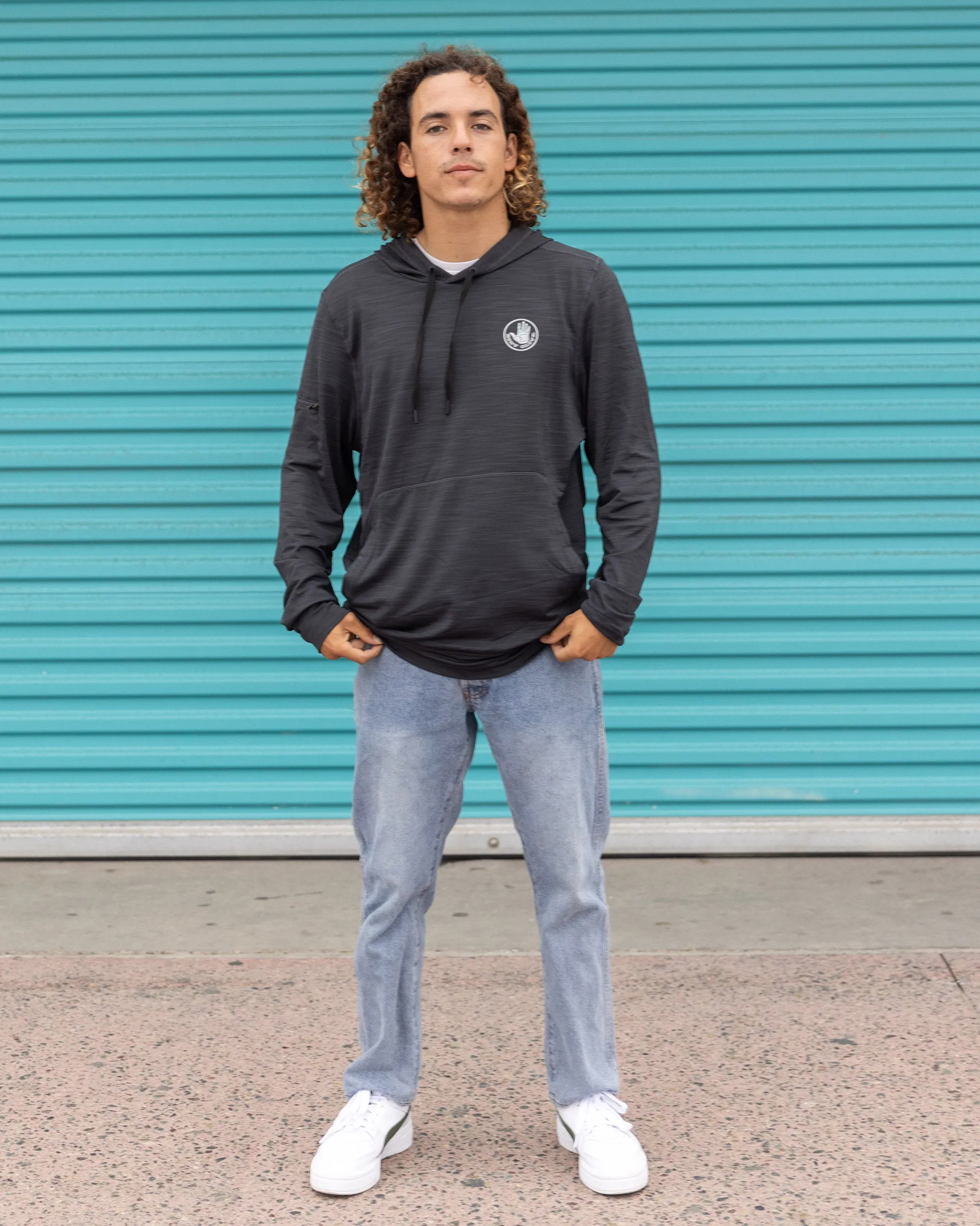 Men's Helm Hybrid Hoodie - Charcoal sold by Body Glove product image thumbnail 5