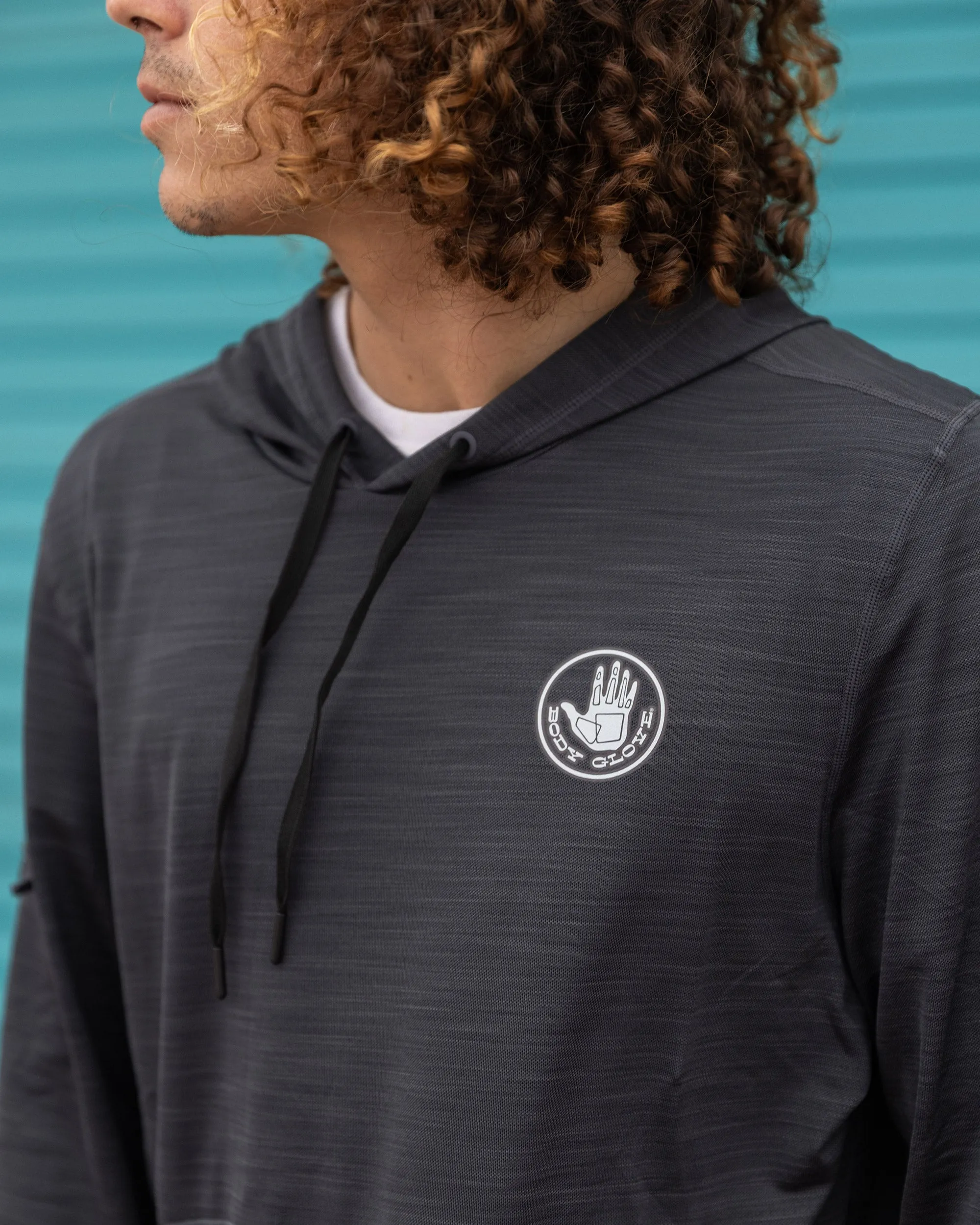 Men's Helm Hybrid Hoodie - Charcoal sold by Body Glove product image thumbnail 4