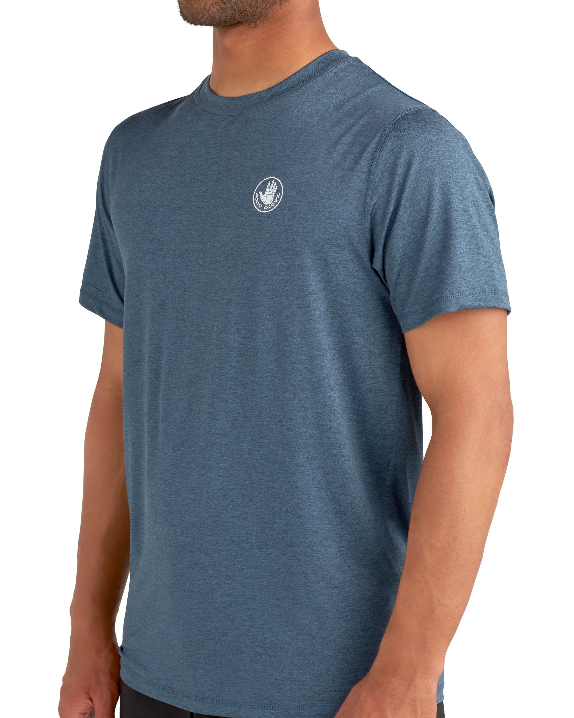 Offshore UPF Short-Sleeve Sun Shirt - Heather Navy sold by Body Glove product image thumbnail 3