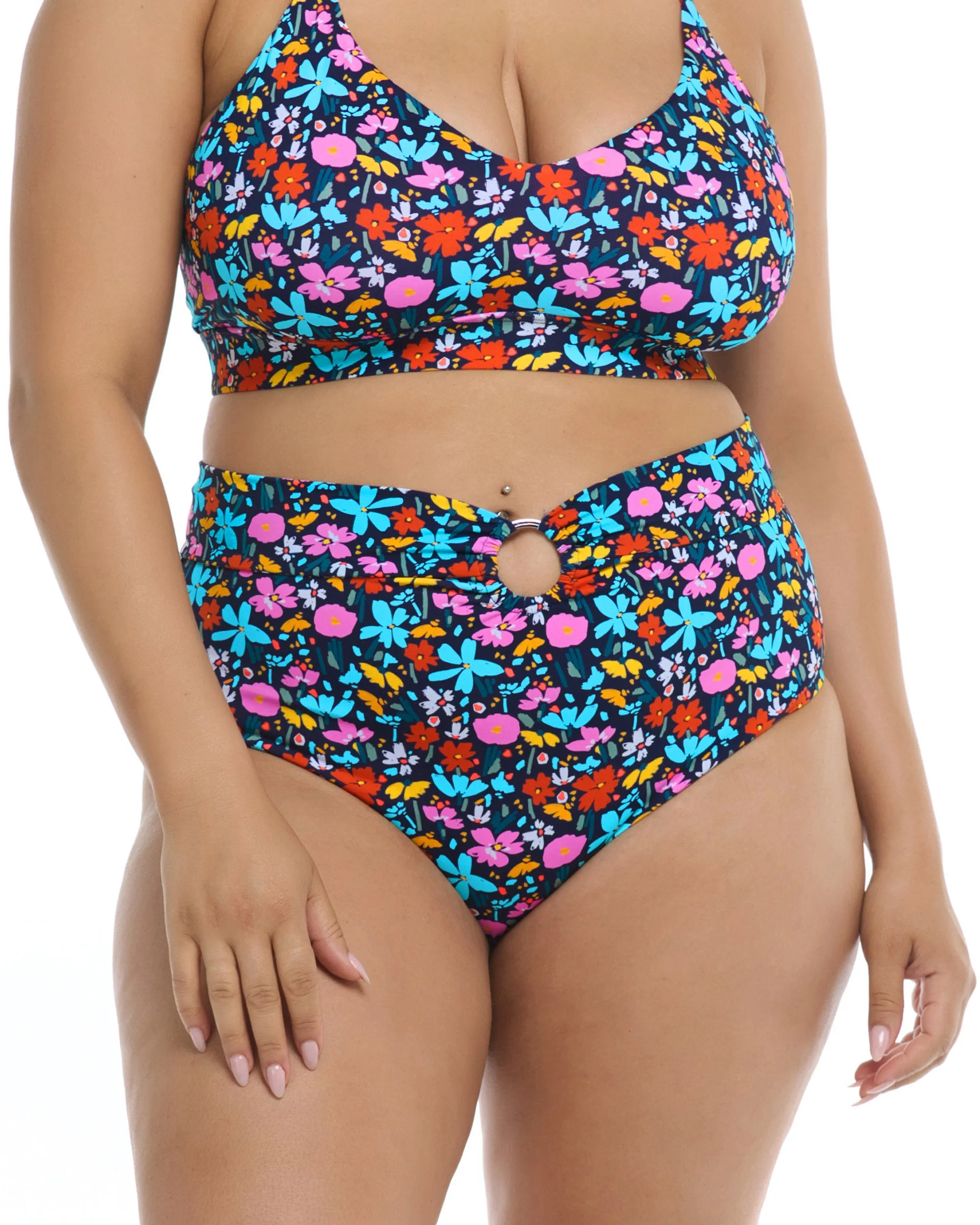 Vivid Field Plus-Size Woodstock Bikini Bottom - Indigo sold by Body Glove product image thumbnail 3