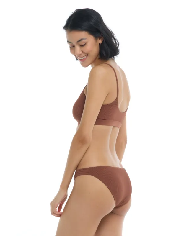 Ibiza Flirty Surf Rider Bikini Bottom - Brown sold by Body Glove