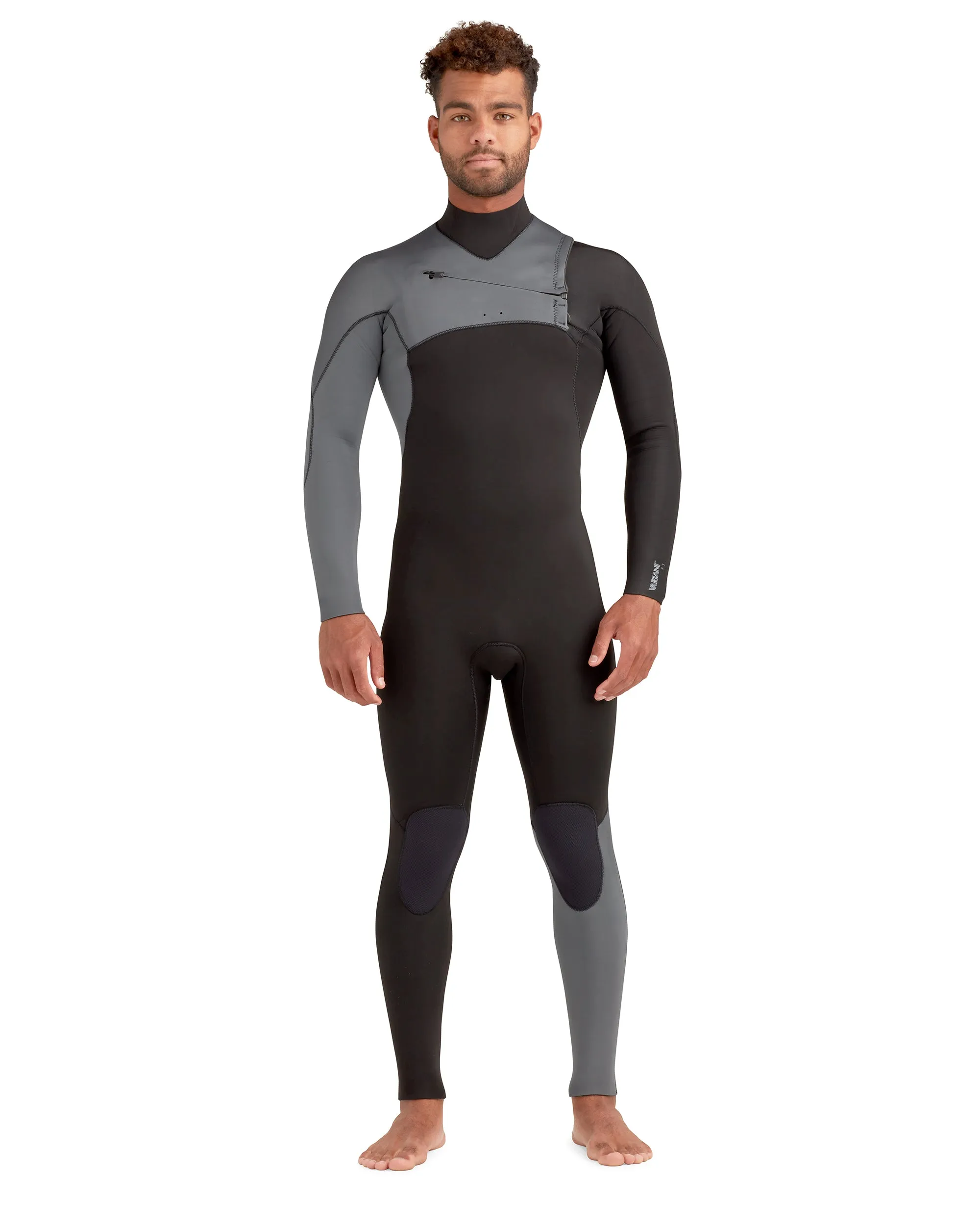 Variant 4/3mm Men's Chest-Zip Fullsuit - Grey/Black sold by Body Glove