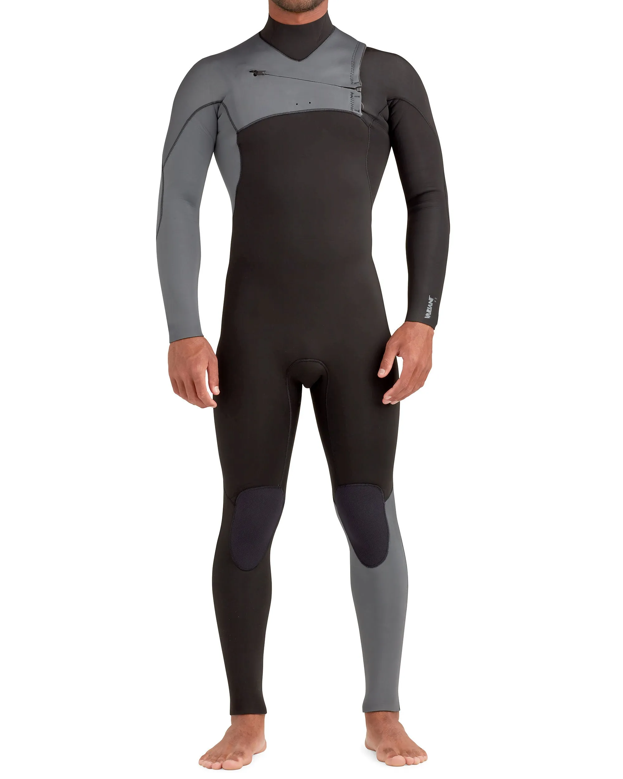 Variant 4/3mm Men's Chest-Zip Fullsuit - Grey/Black sold by Body Glove product image thumbnail 2