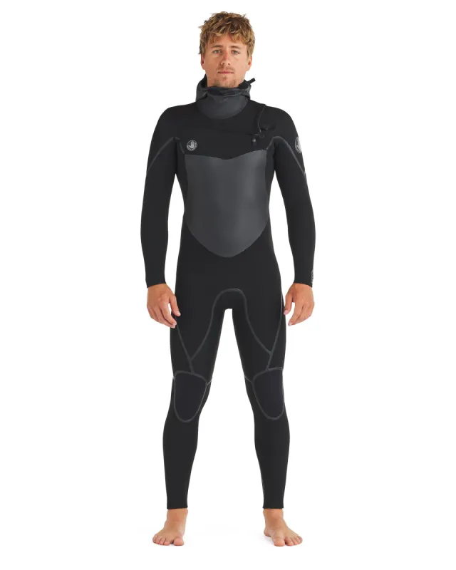 Phoenix 5/4/3mm Men's Chest-Zip Hooded Fullsuit - Black sold by Body Glove