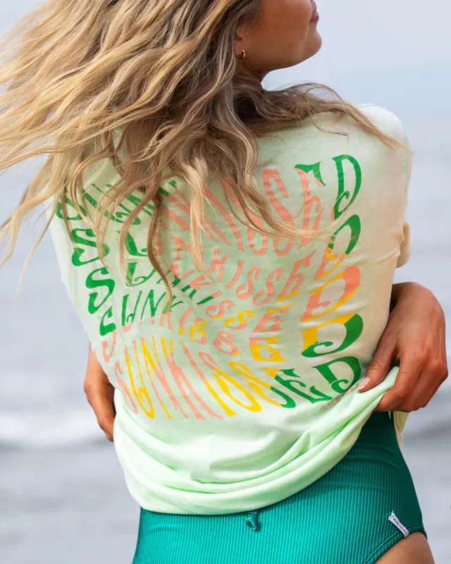 Women's Sunkissed Swirl Tee - Key Lime made by Jerry Leigh