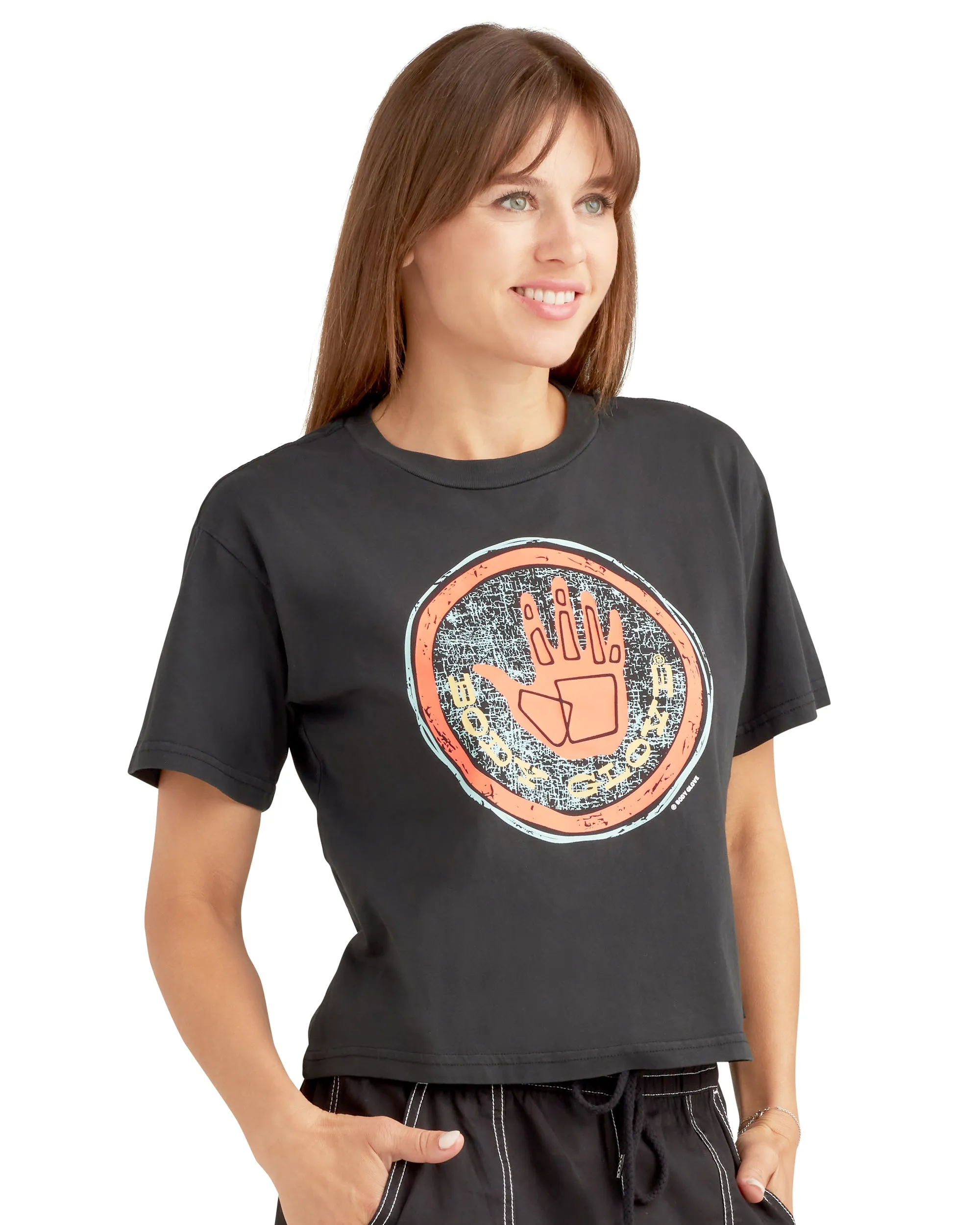 Sizzle Relaxed Fit Crop T-Shirt - Black sold by Body Glove product image thumbnail 2