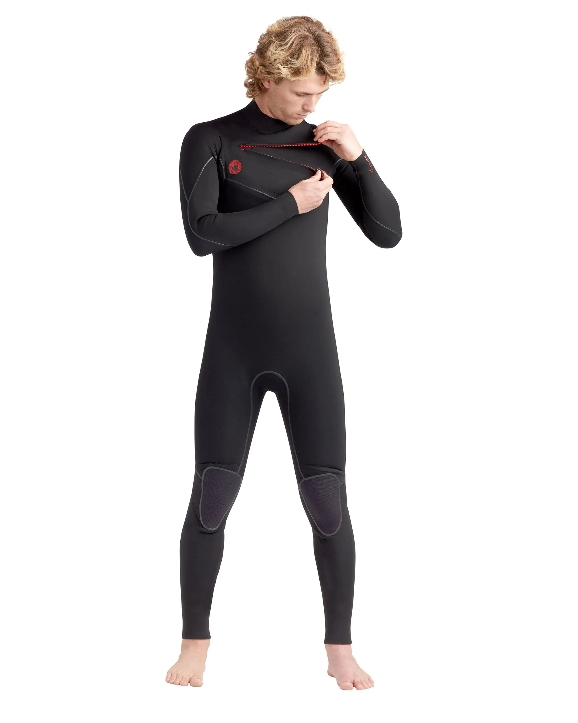 Red Cell 4/3mm Men's Chest-Zip Fullsuit - Black sold by Body Glove