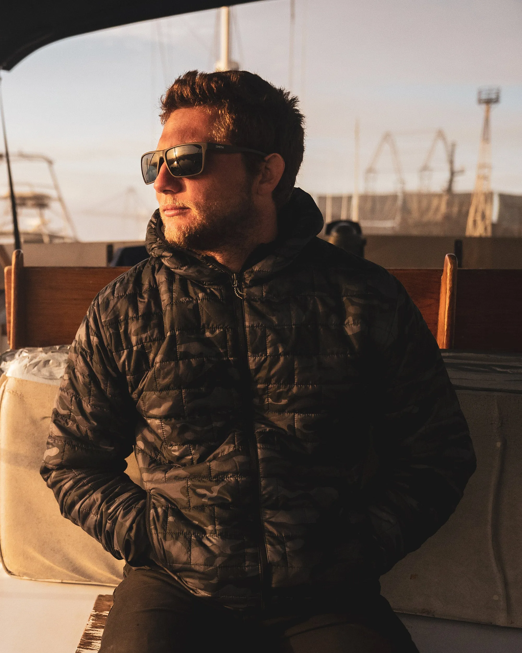 Heritage Hooded Puffer Jacket - Midnight Camo sold by Body Glove