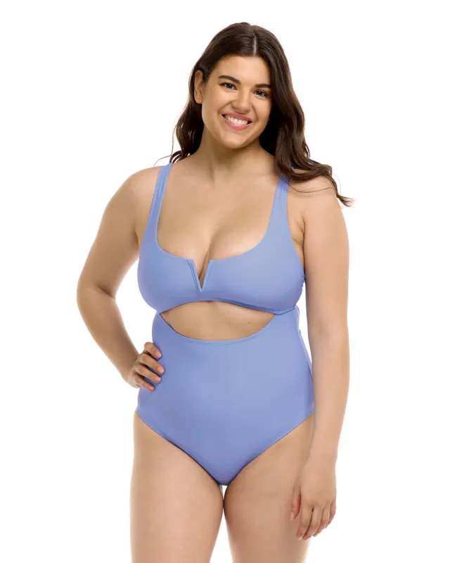 Smoothies Eli One-Piece Swimsuit - Periwinkle sold by Body Glove
