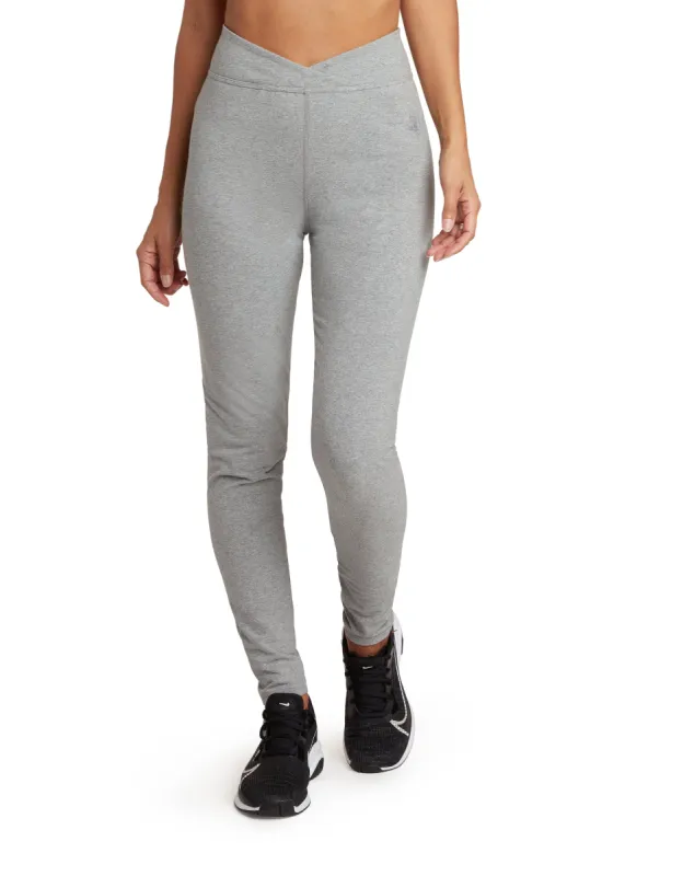 Say It Aint So High Waisted Legging - Heather Grey sold by Body Glove