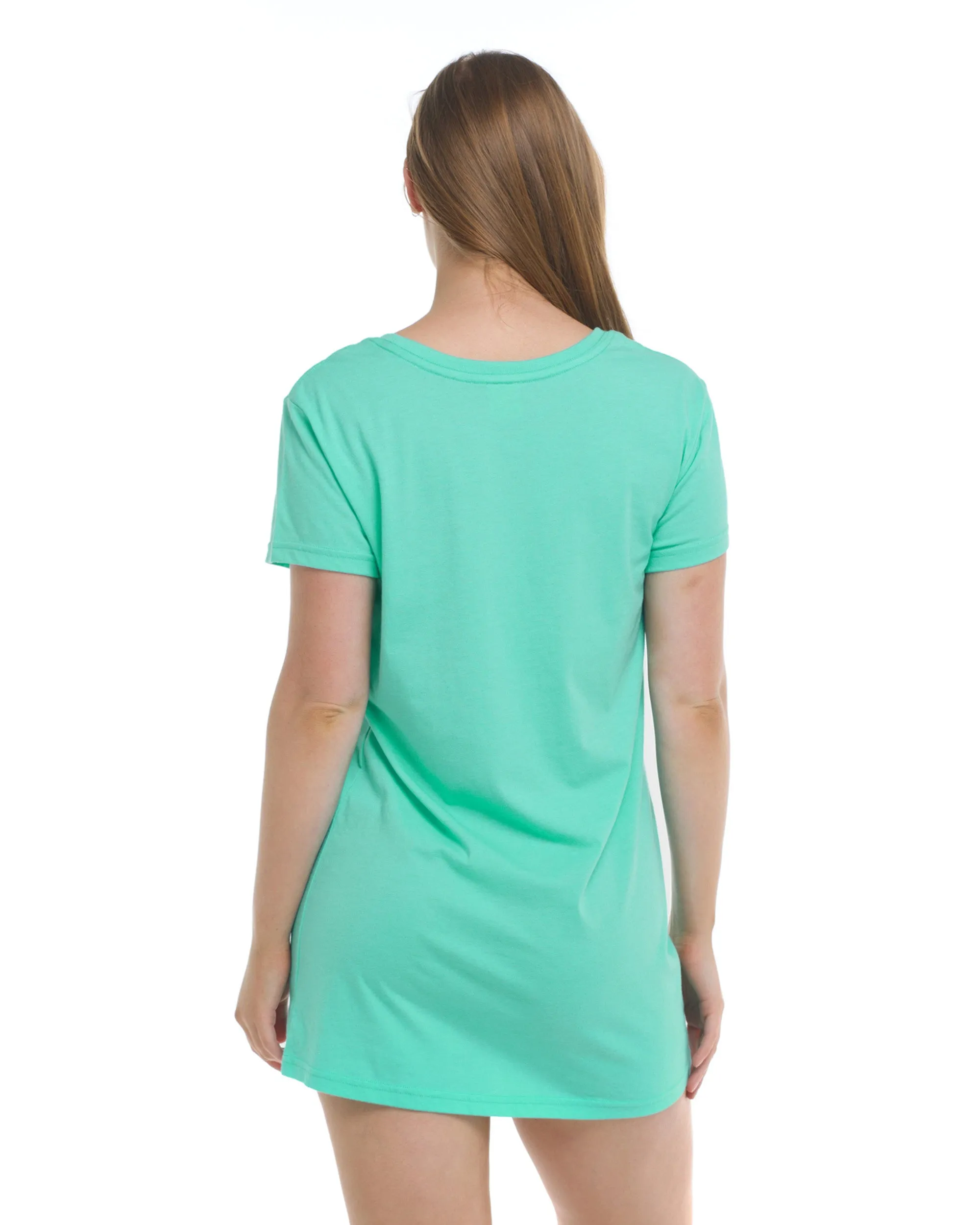 Brielle T-Shirt Dress - Seamist Heather sold by Body Glove product image thumbnail 2