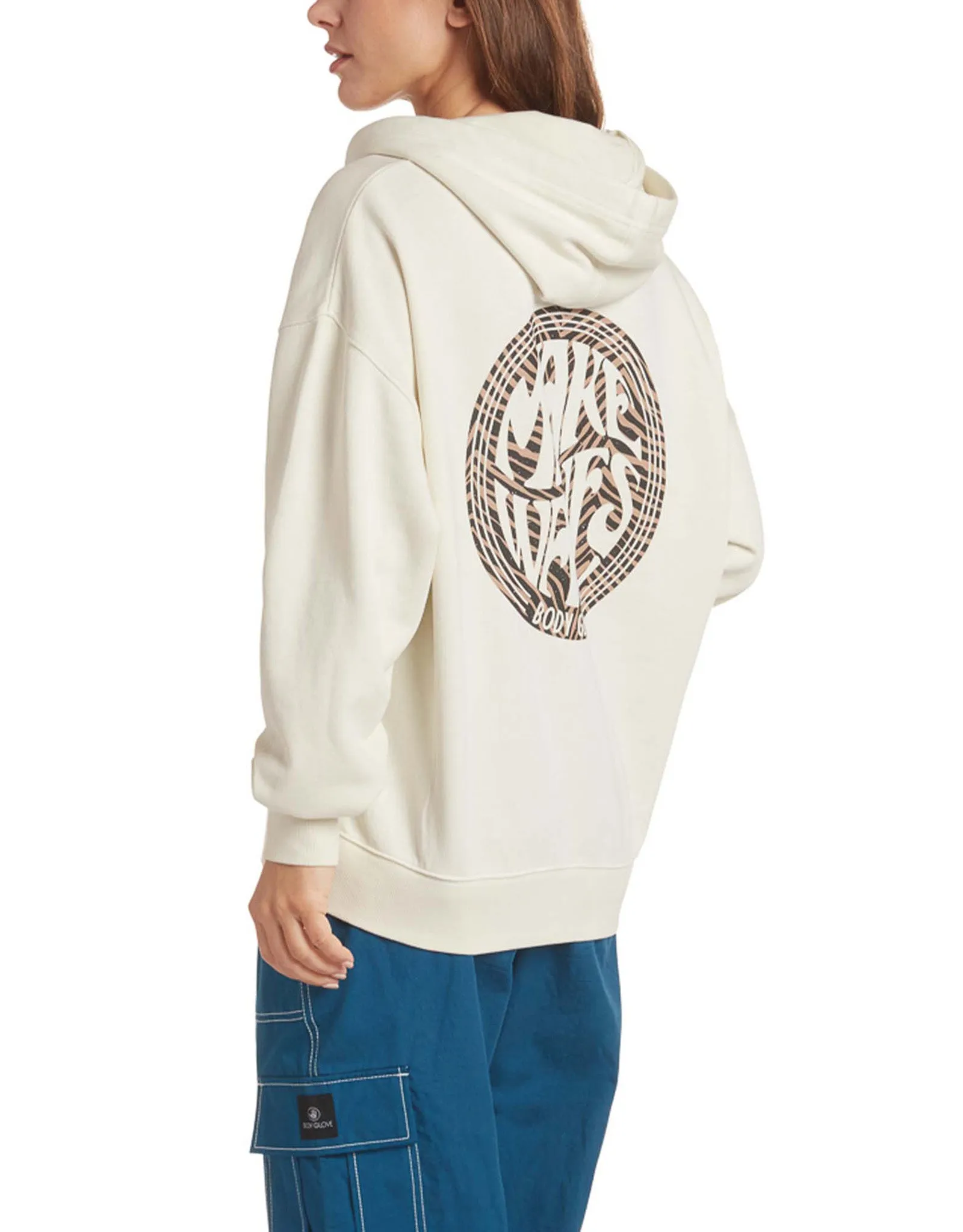 Make Waves Fleece Hoodie - Cream sold by Body Glove product image thumbnail 3