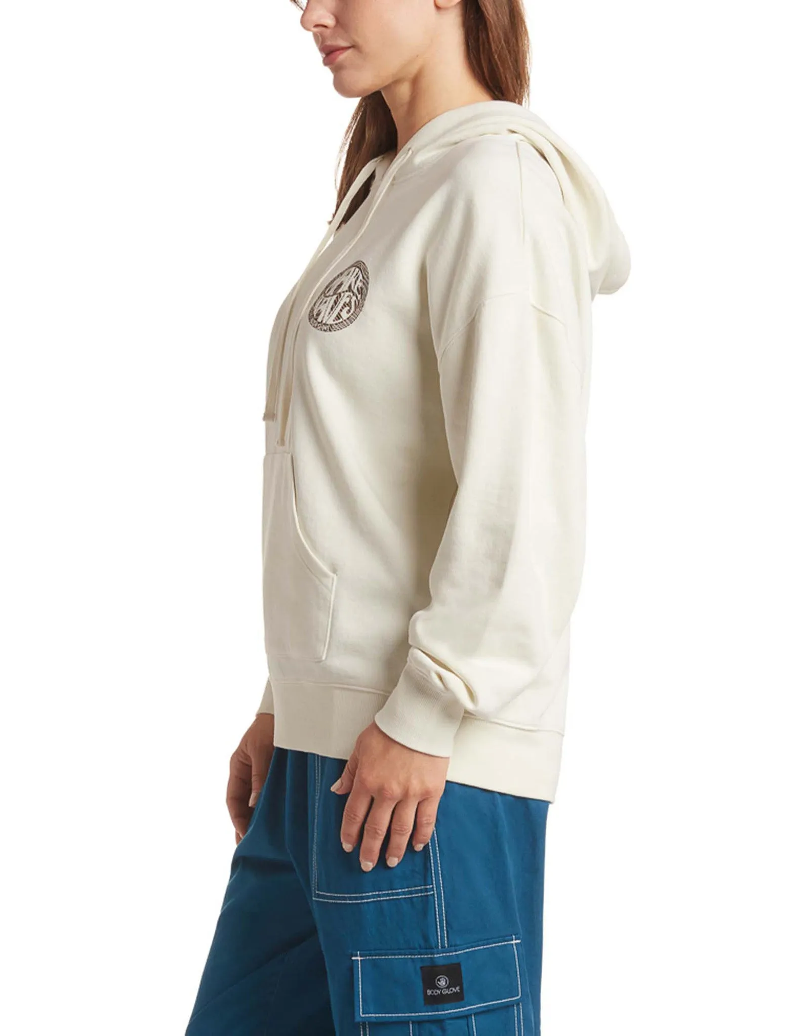 Make Waves Fleece Hoodie - Cream sold by Body Glove product image thumbnail 4