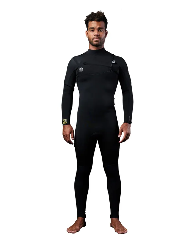 Men's Gold Cell 4/3mm Slant Zip Fullsuit - Black sold by Body Glove