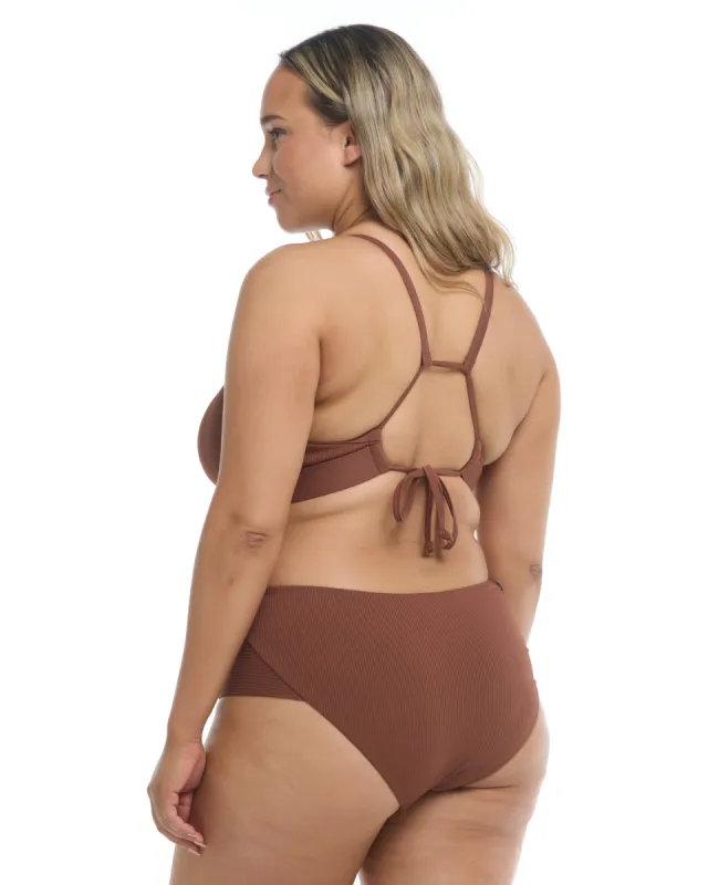 Ibiza Coco Plus Size Bikini Bottom - Brown sold by Body Glove