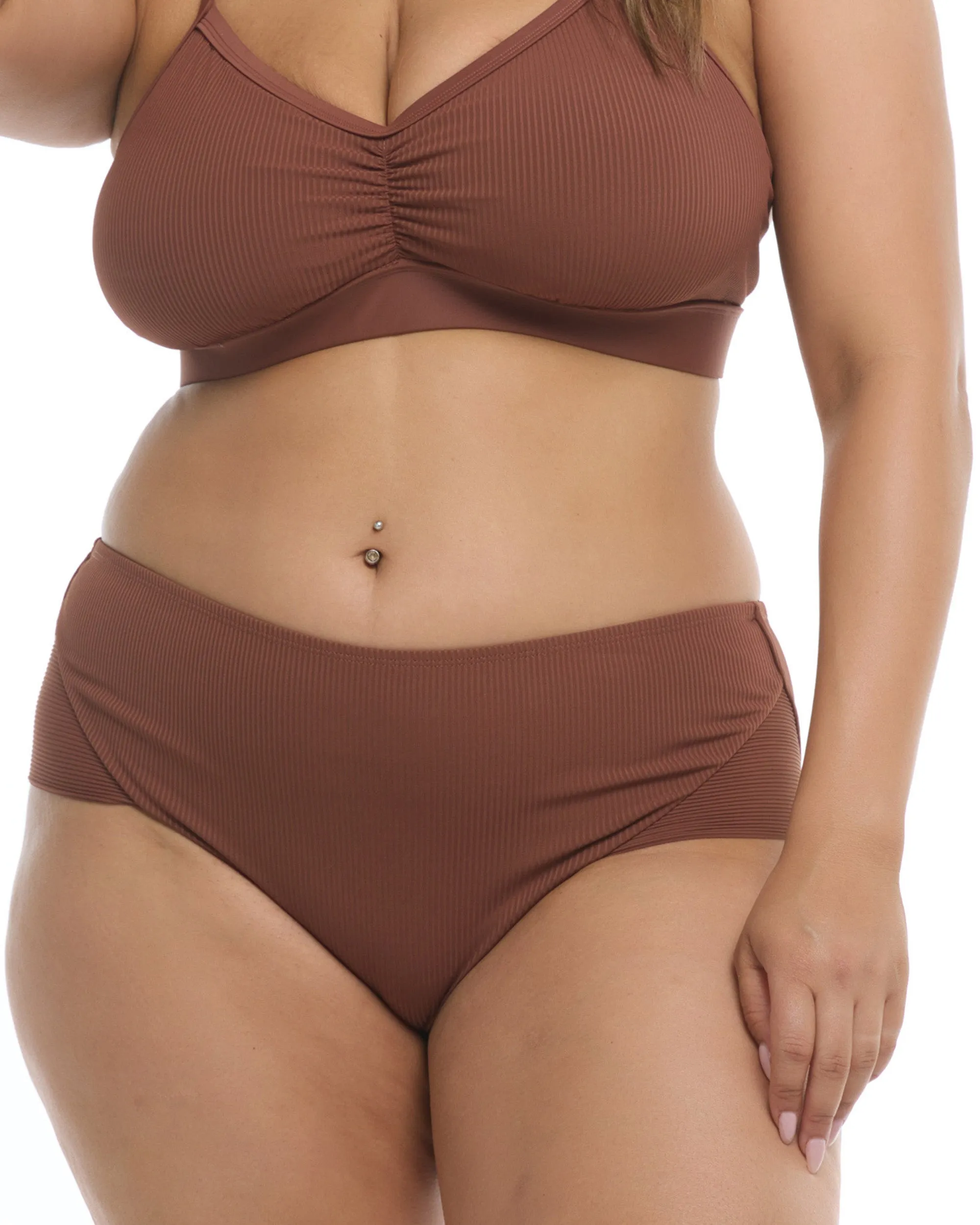Ibiza Coco Plus Size Bikini Bottom - Brown sold by Body Glove product image thumbnail 2