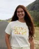 Floral Fun Relaxed Crop T-Shirt - Cream sold by Body Glove