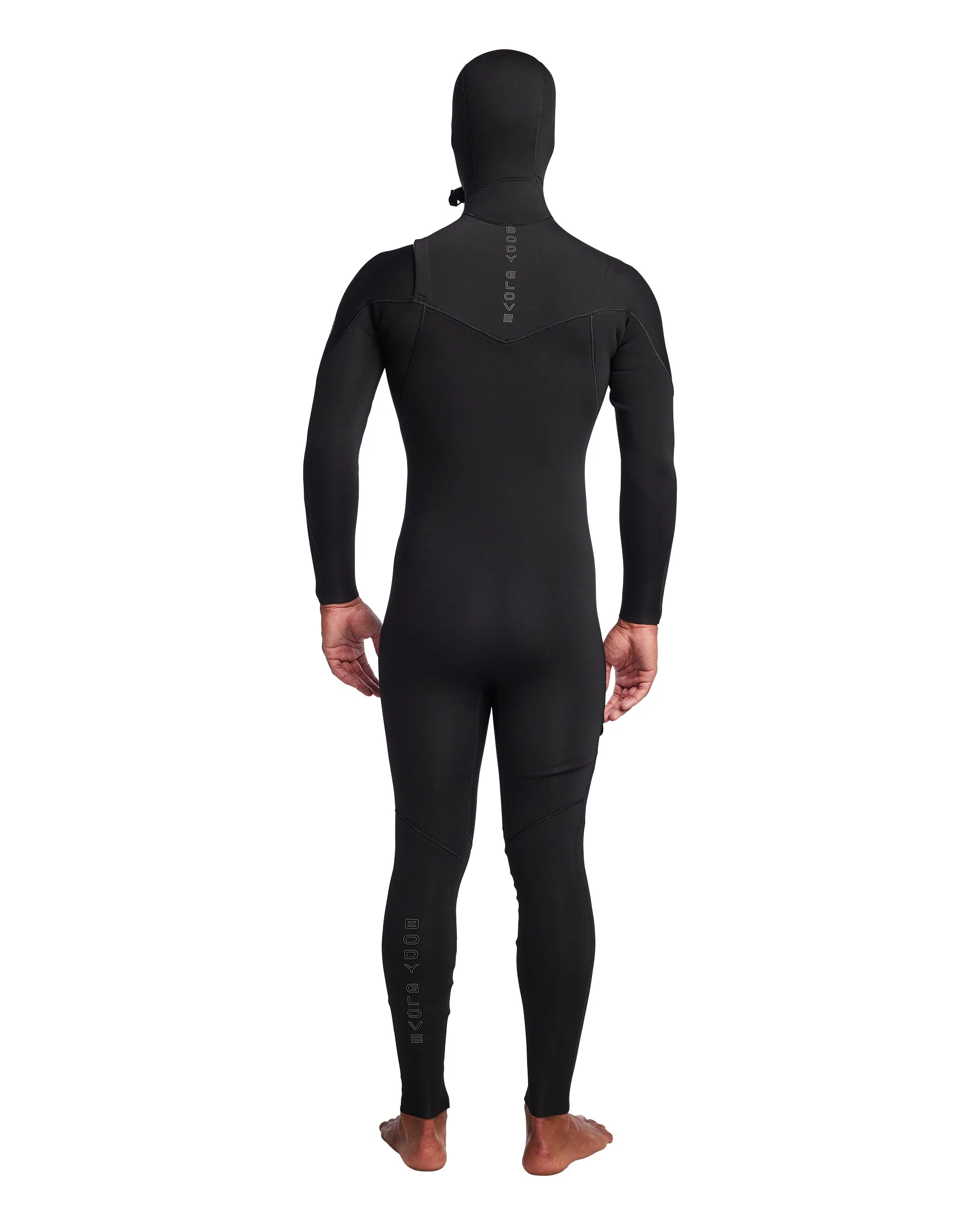 Men's Gold Cell Hooded Chest Zip 5/4/3mm Fullsuit - Black sold by Body Glove product image thumbnail 2