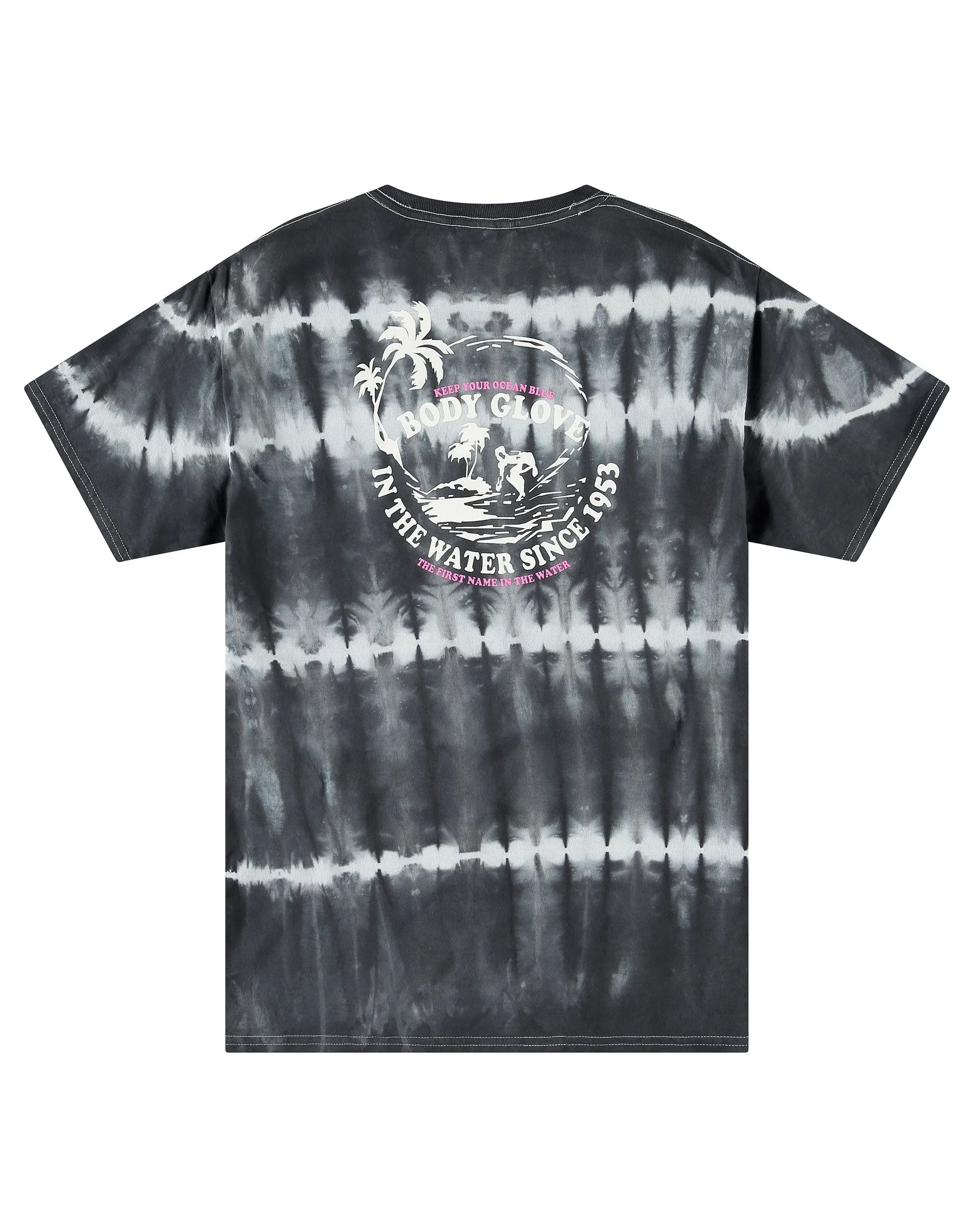 Waterborne Tie-Dye Short-Sleeved T-shirt - Black/White sold by Body Glove product image thumbnail 2