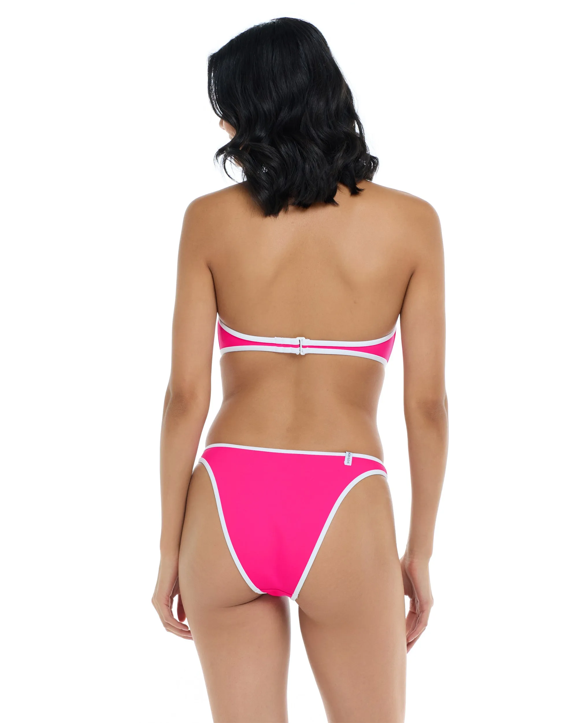 Undersea Tainted Love Retro Bandeau - Flamingo Pink White sold by Body Glove product image thumbnail 5