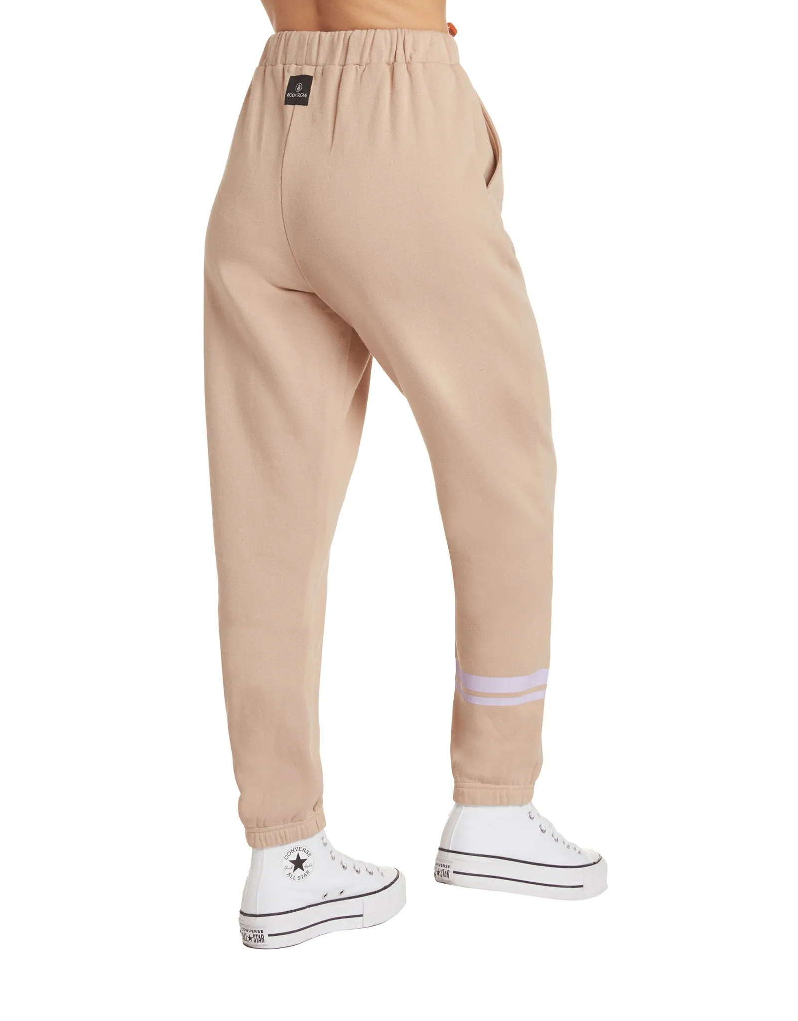 Laid Back Mid-Rise Fleece Jogger Pant - Mushroom sold by Body Glove product image thumbnail 2