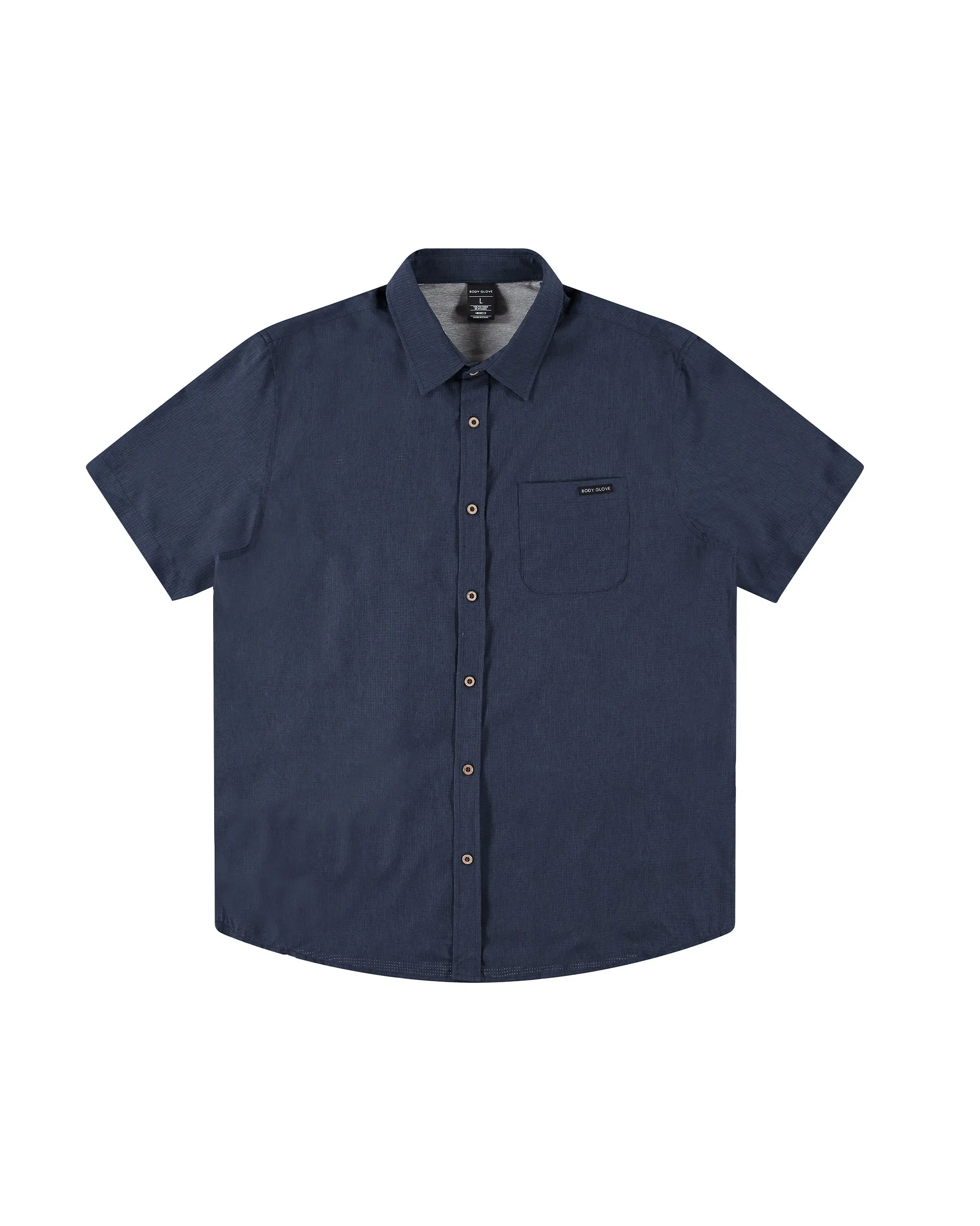 The Breeze UPF 50+ Button-Up - Navy sold by Body Glove