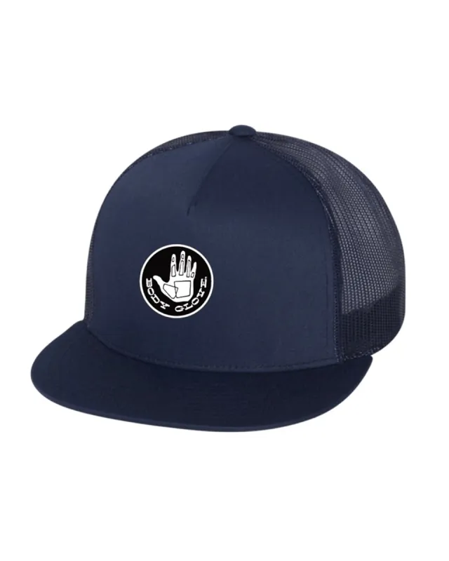 Limited-Edition Circle Logo Snapback Trucker Hat - Navy sold by Body Glove