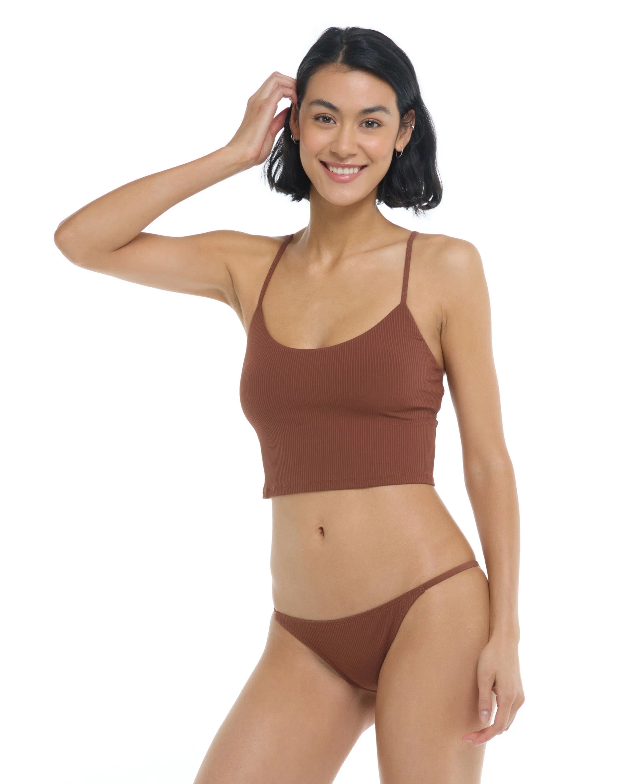 Ibiza Norah Swim Crop Top - Brown sold by Body Glove product image thumbnail 4