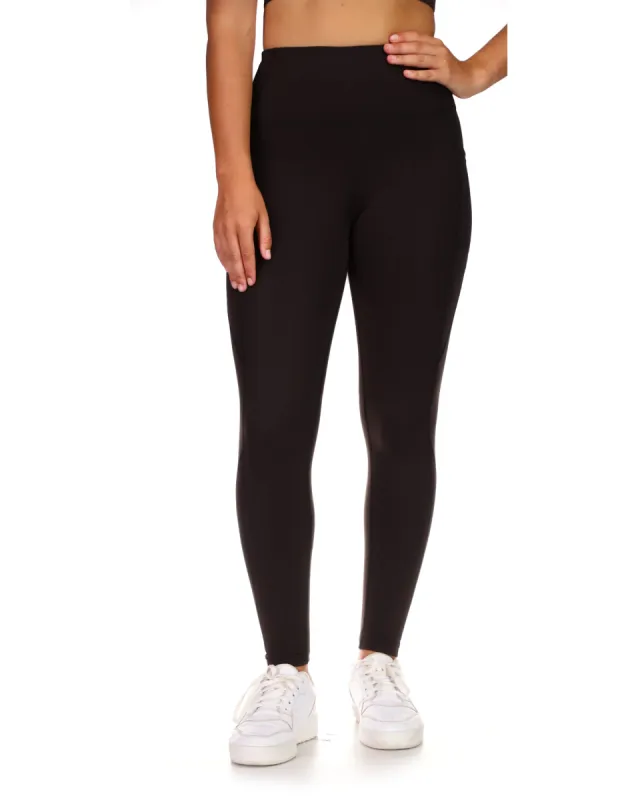 Yin to my Yang Legging With Mesh Panels - Black sold by Body Glove