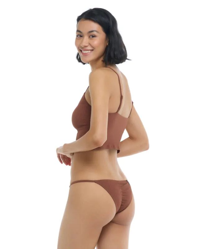 Ibiza Fixed Brasilia Bikini Bottom - Brown sold by Body Glove
