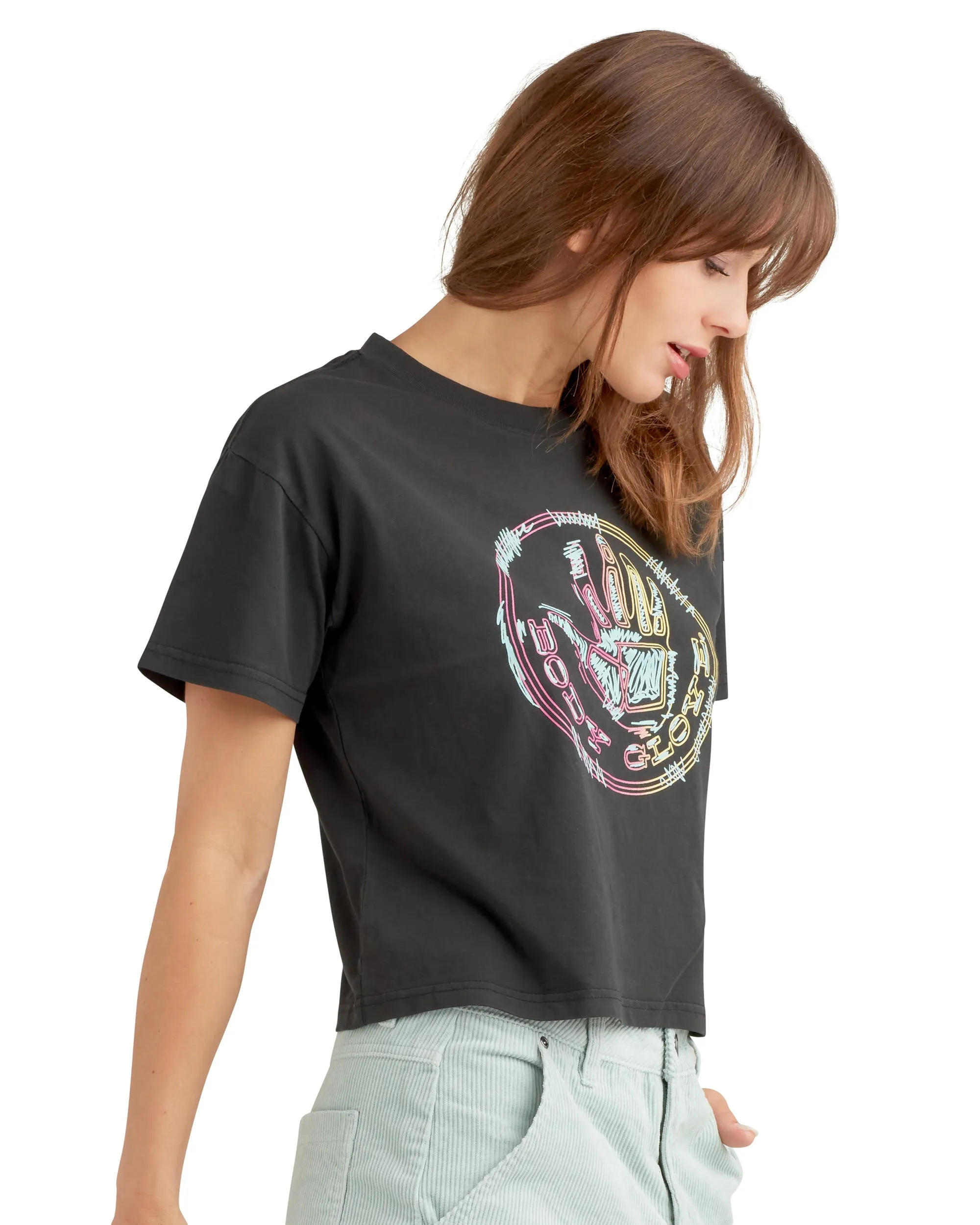 Sizzle Relaxed Fit Crop T-Shirt - Black sold by Body Glove product image thumbnail 2