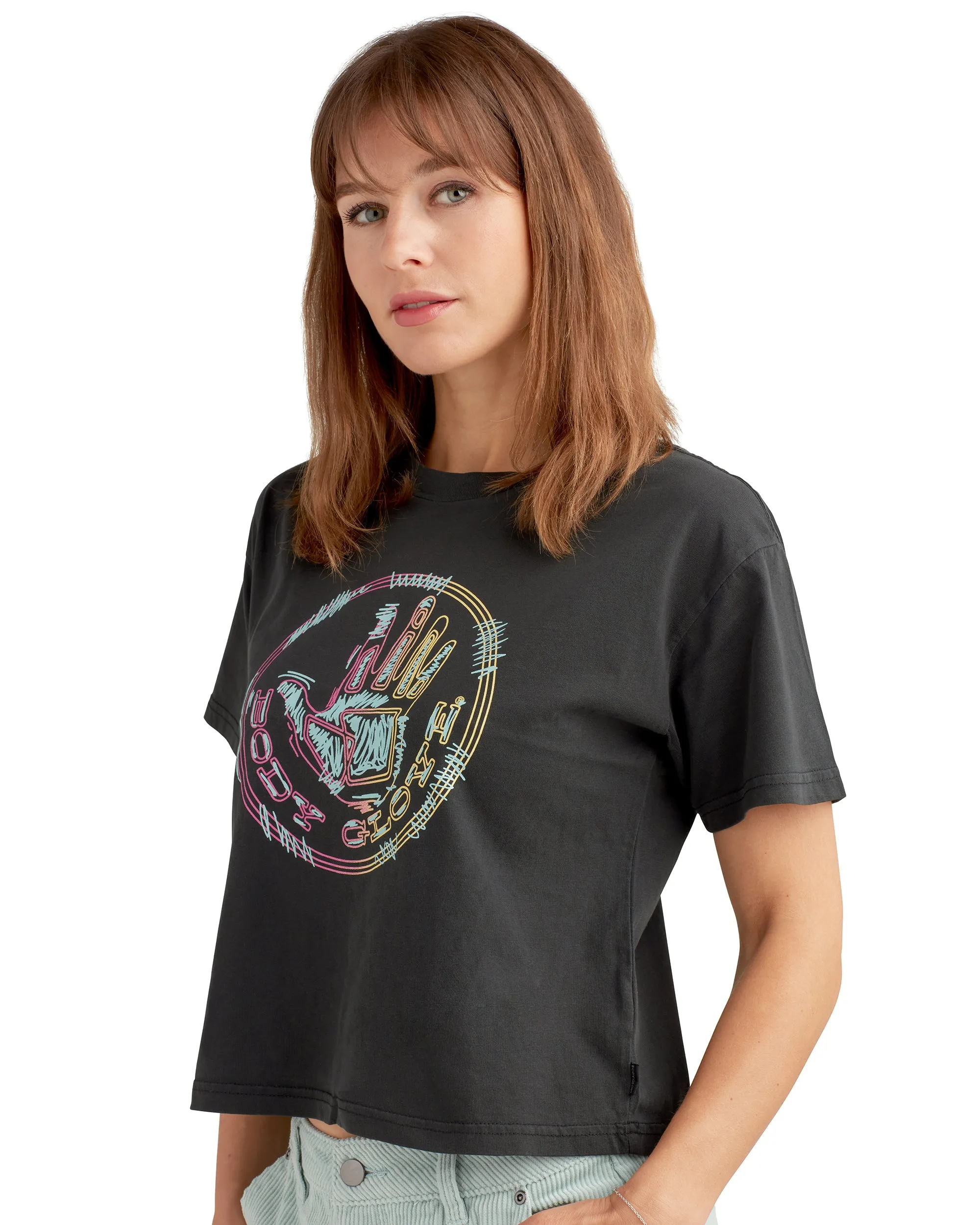 Sizzle Relaxed Fit Crop T-Shirt - Black sold by Body Glove product image thumbnail 3